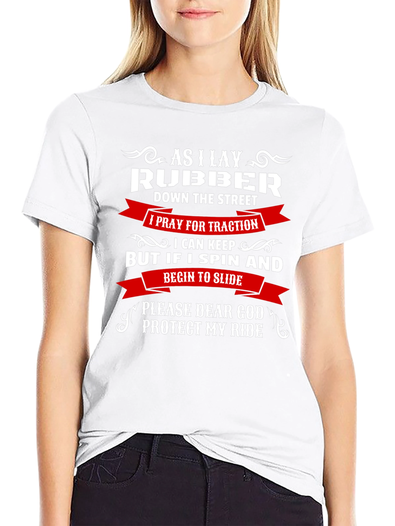 As I Lay Rubber Funny Car T-Shirt