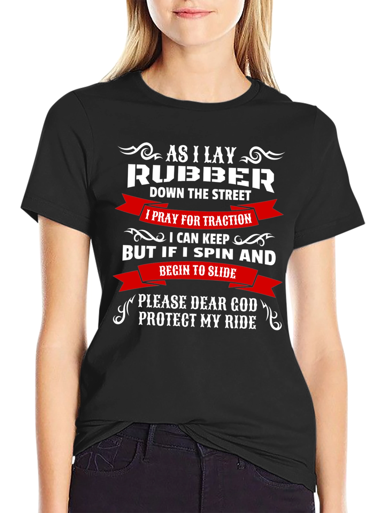 As I Lay Rubber Funny Car T-Shirt