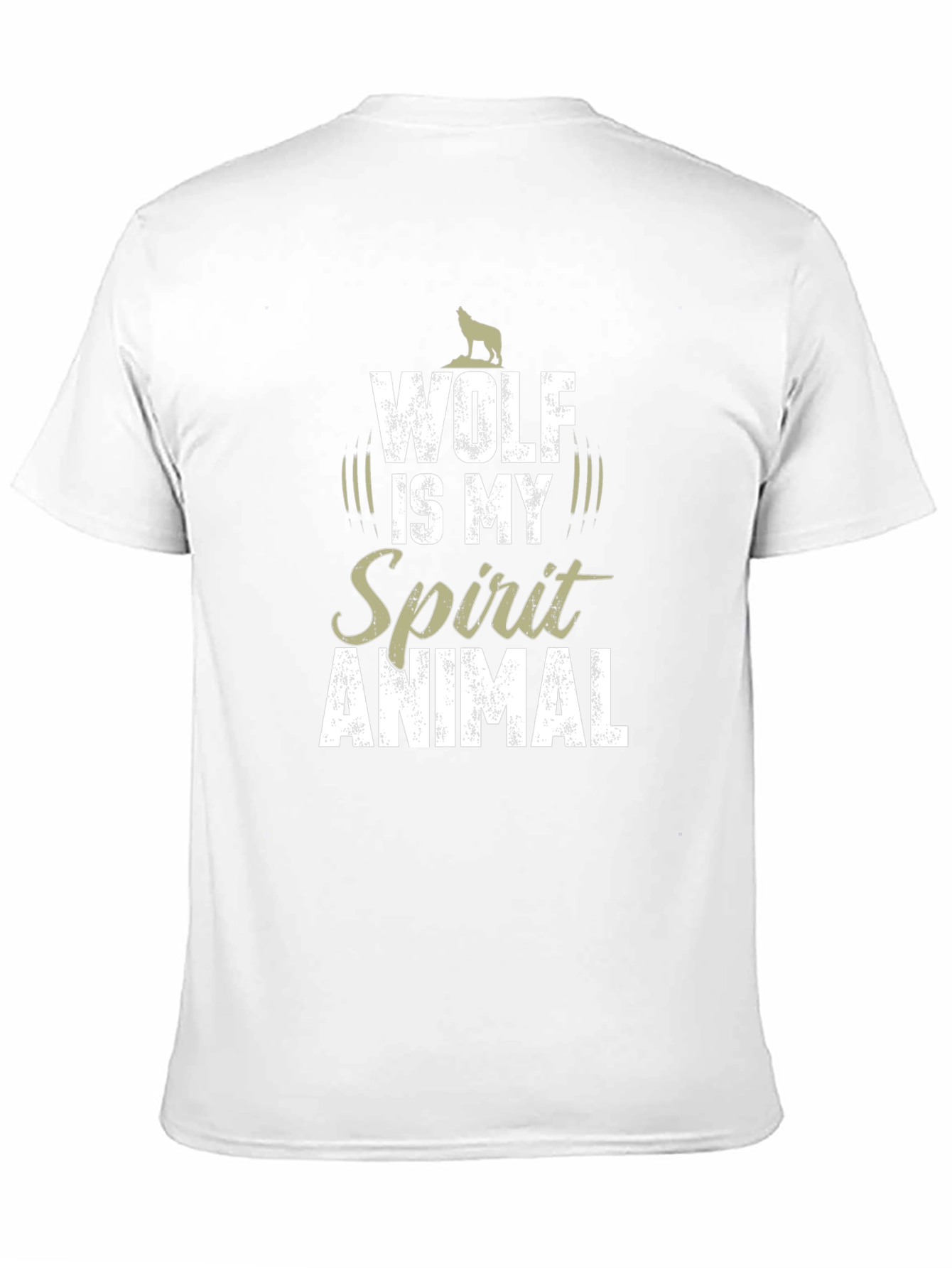Wolf Spirit Animal Graphic T-Shirt - Black