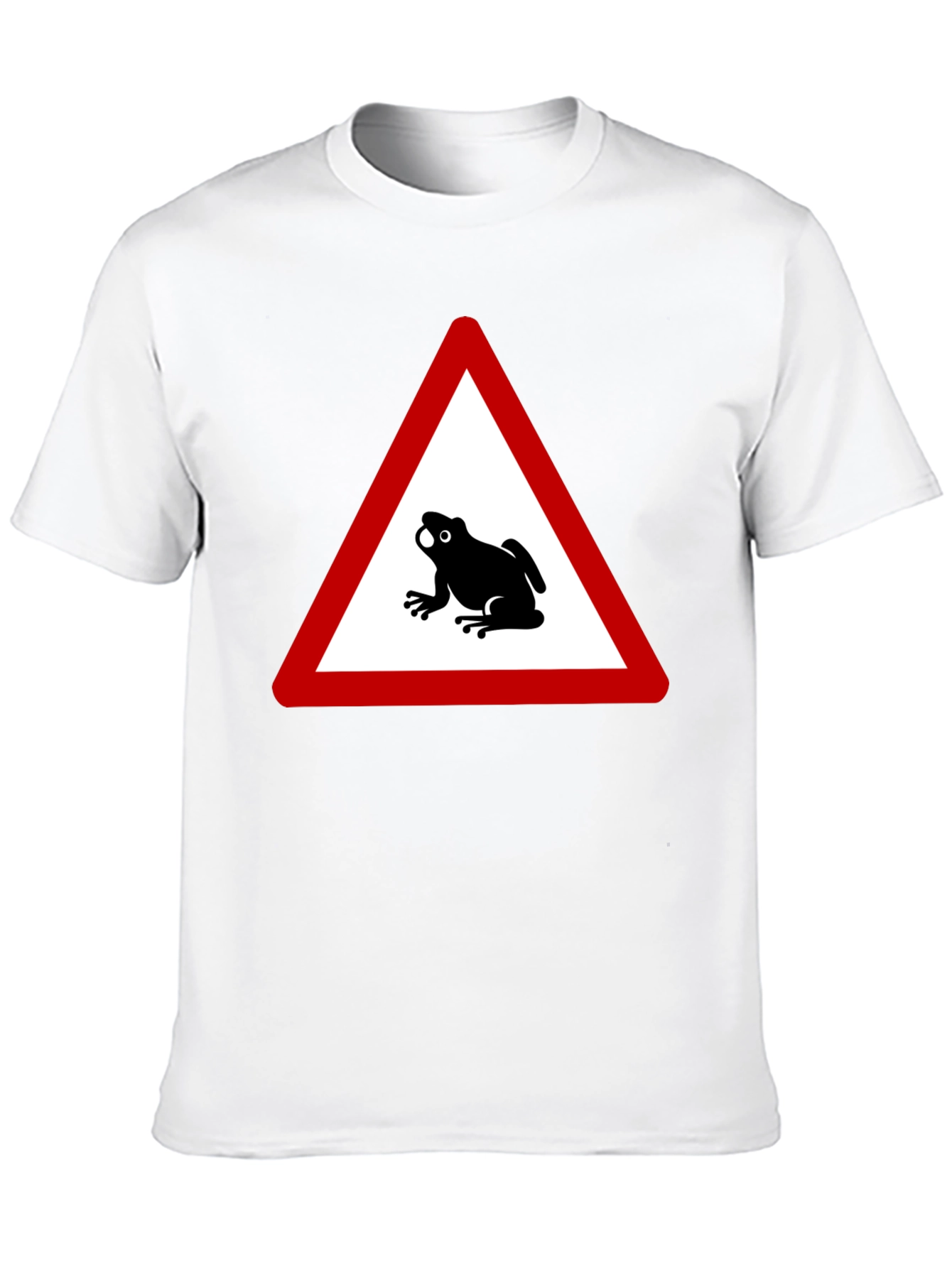 Frog Crossing T-Shirt - Funny Warning Sign Tee