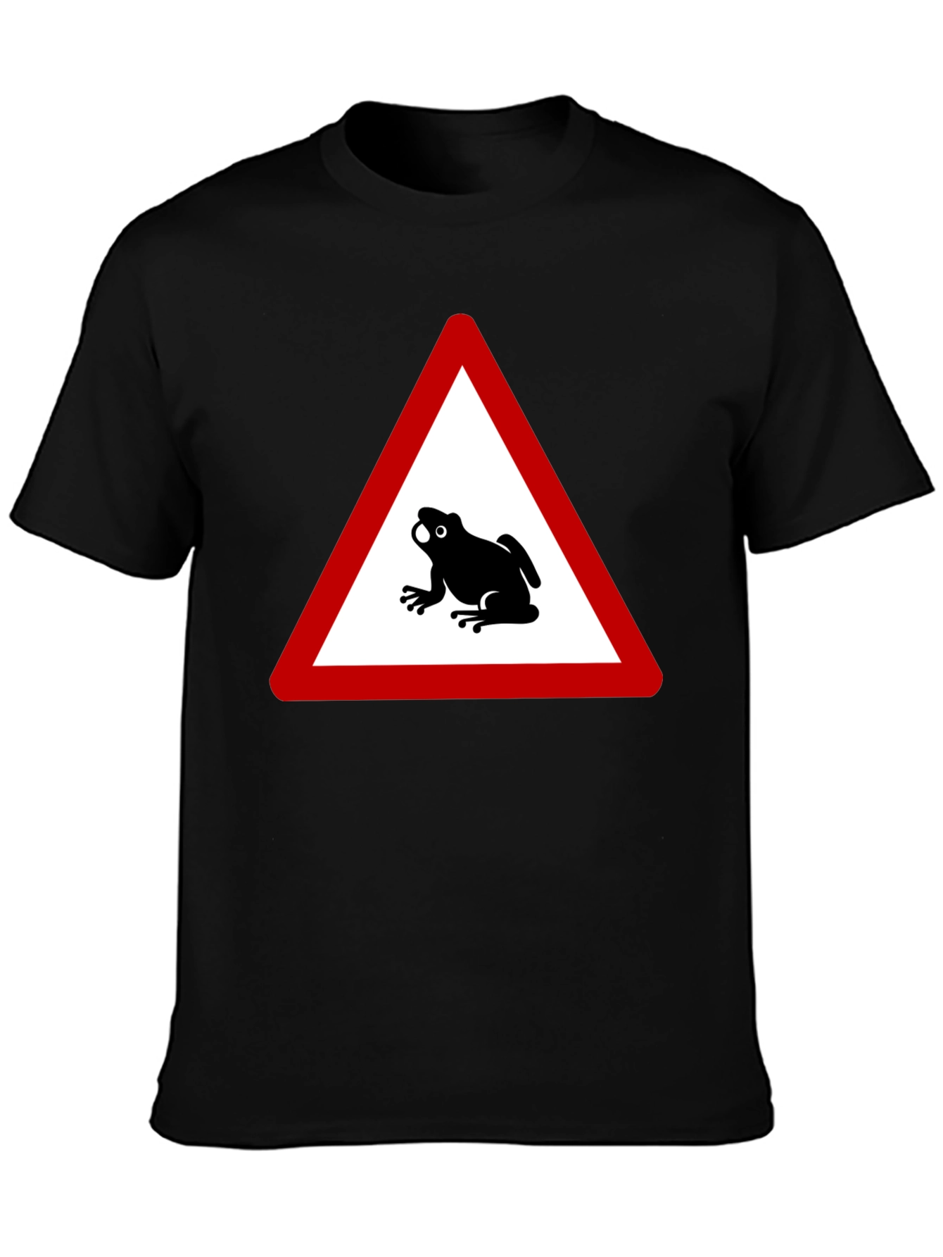 Frog Crossing T-Shirt - Funny Warning Sign Tee