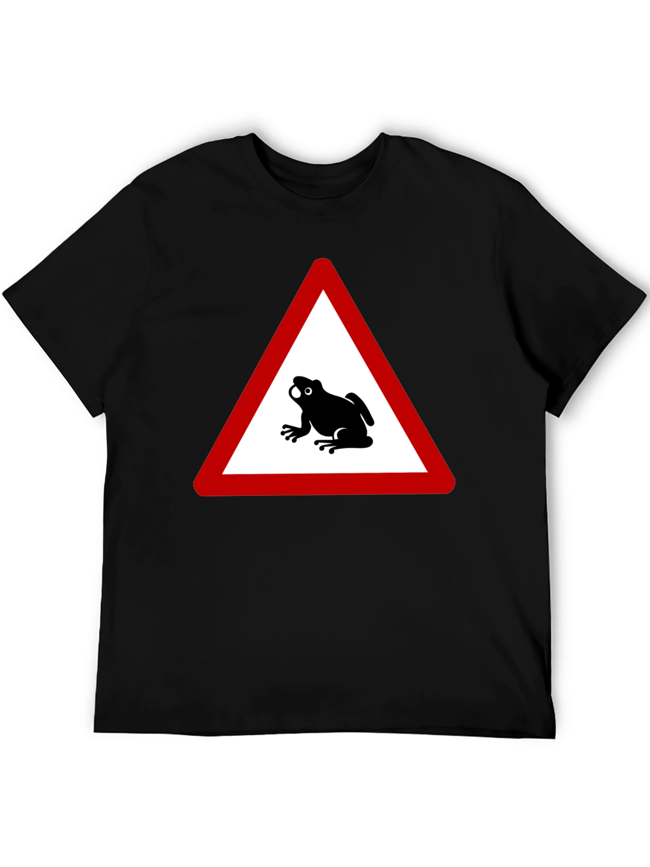 Frog Crossing T-Shirt - Funny Warning Sign Tee