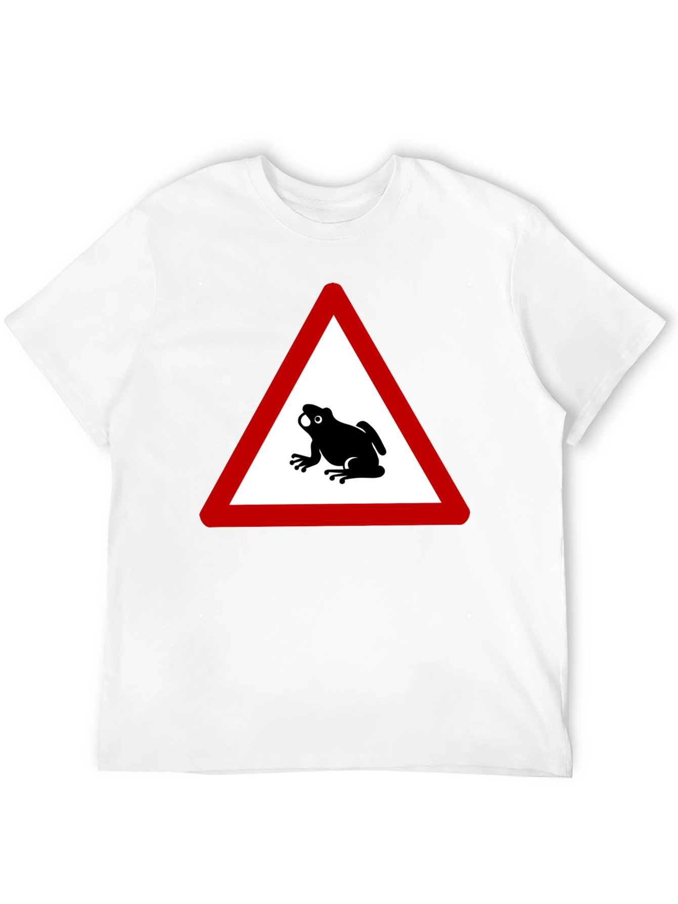 Frog Crossing T-Shirt - Funny Warning Sign Tee