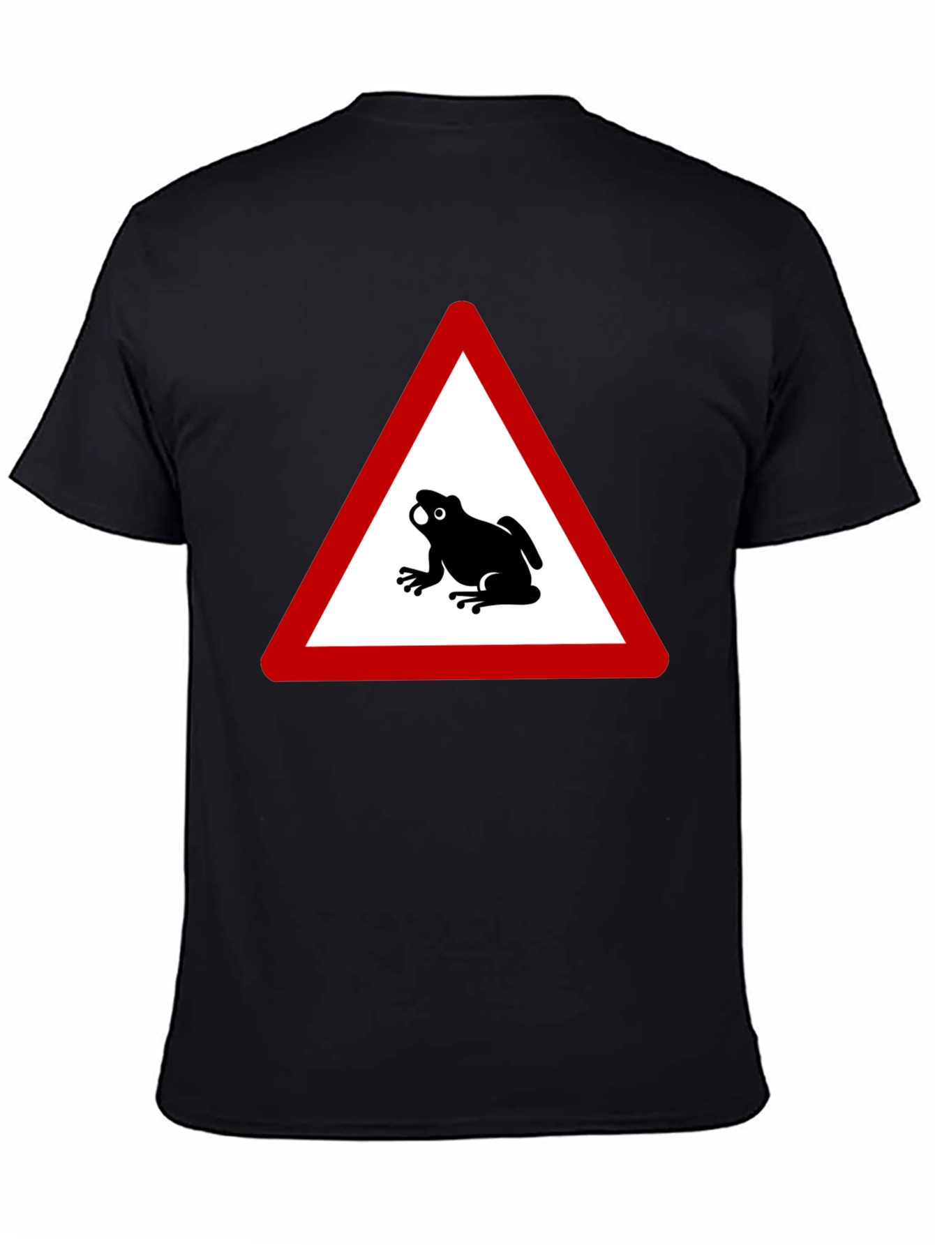 Frog Crossing T-Shirt - Funny Warning Sign Tee