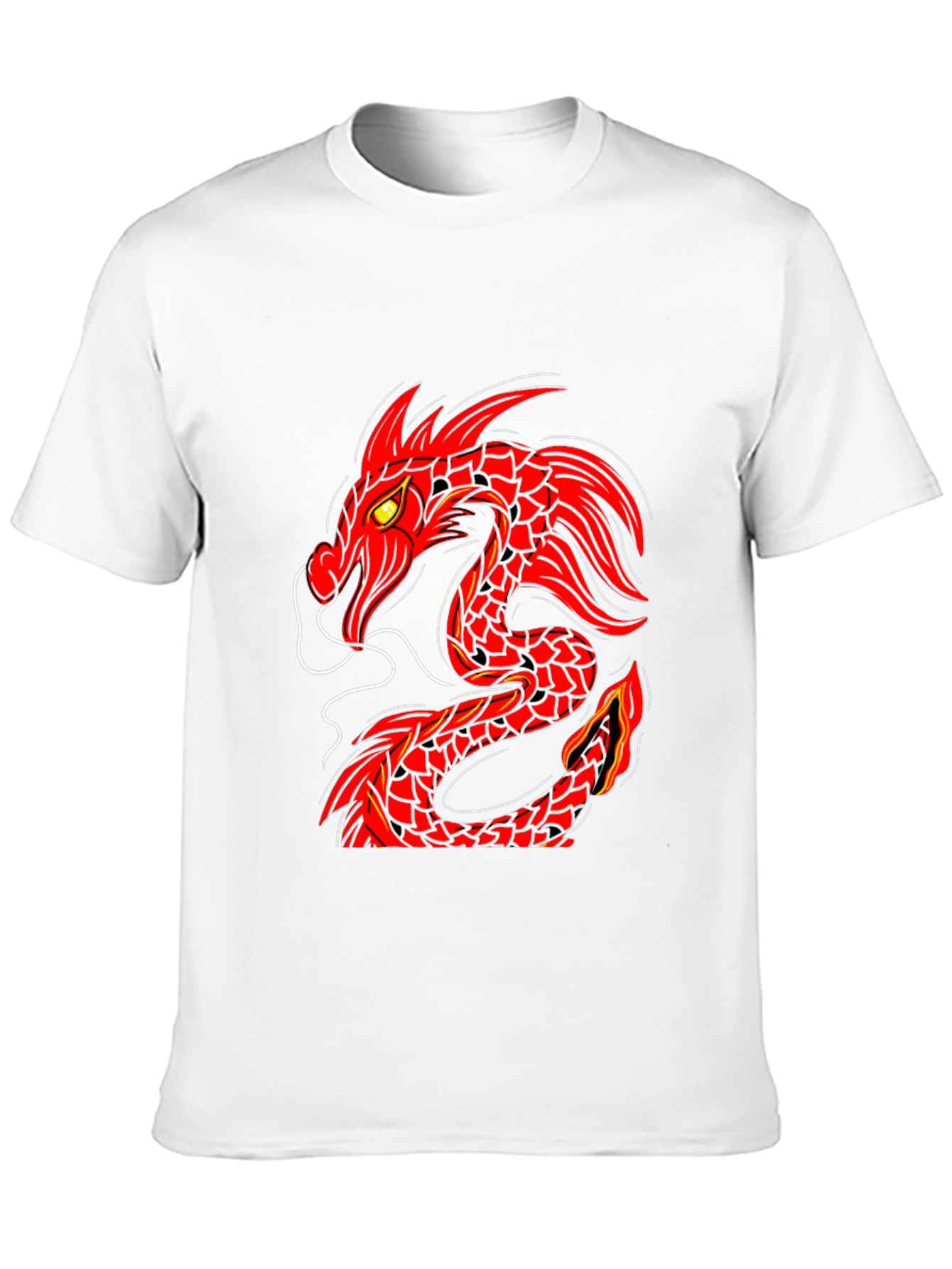 Red Dragon Graphic Black T-Shirt