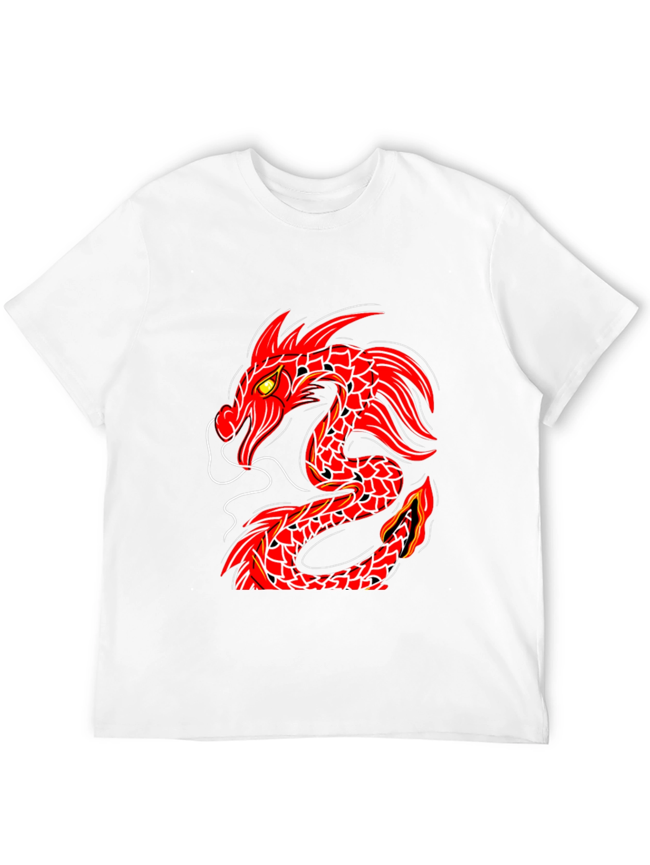 Red Dragon Graphic Black T-Shirt