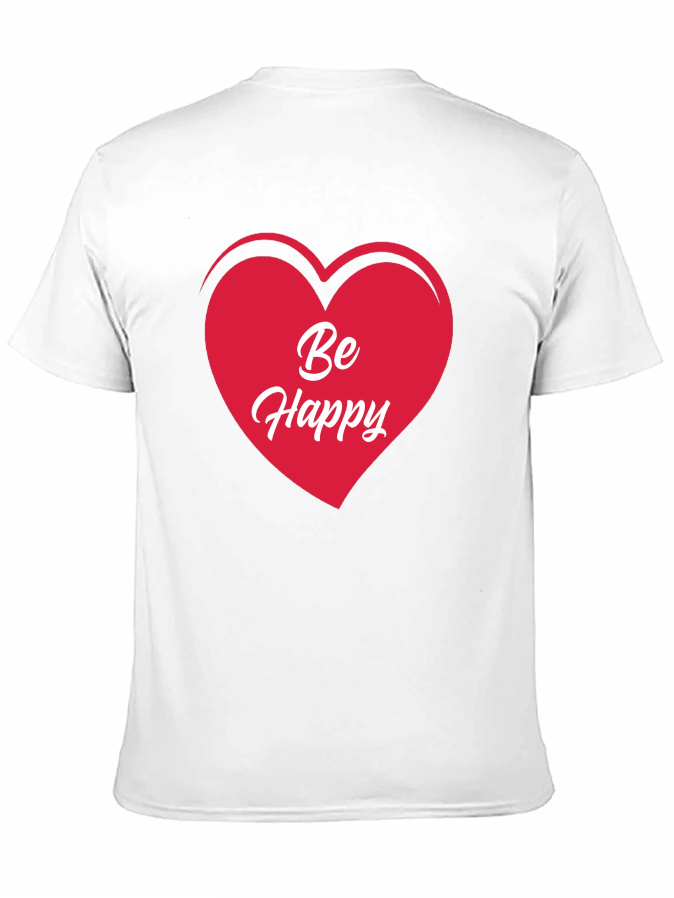Be Happy Heart T-Shirt - Stylish Graphic Tee