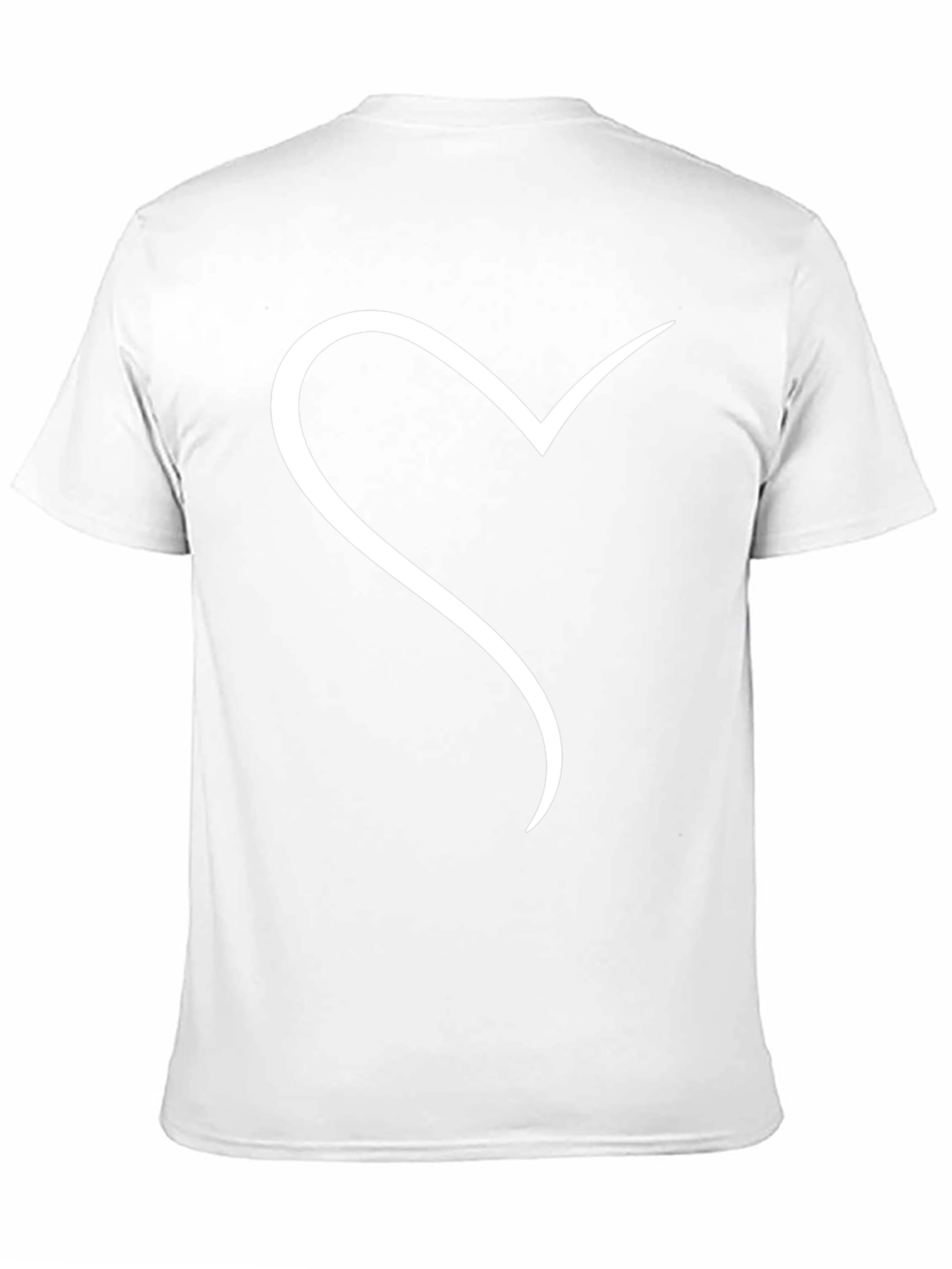 Heart Line Art Black Tee
