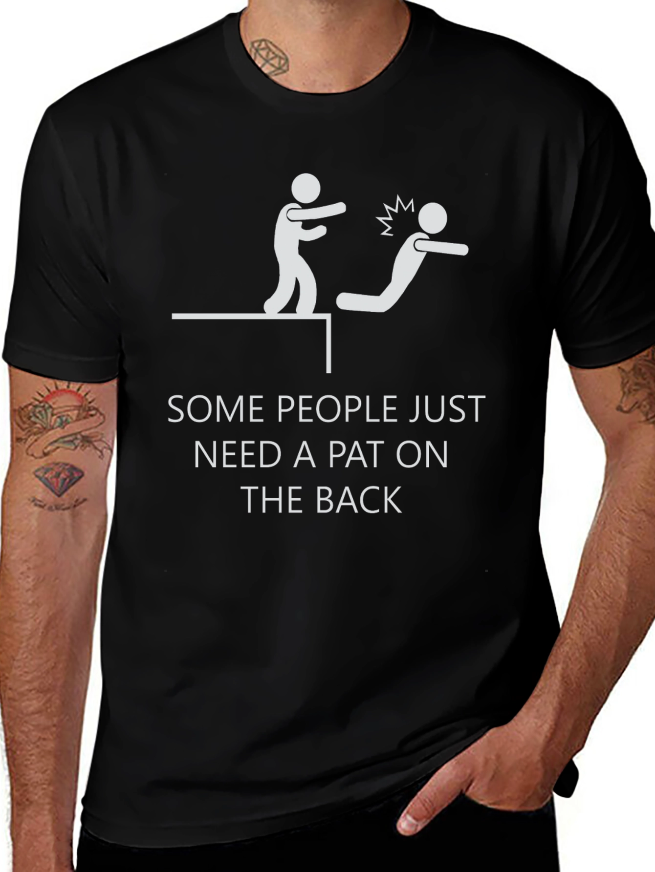 Funny Pat on the Back Graphic T-Shirt