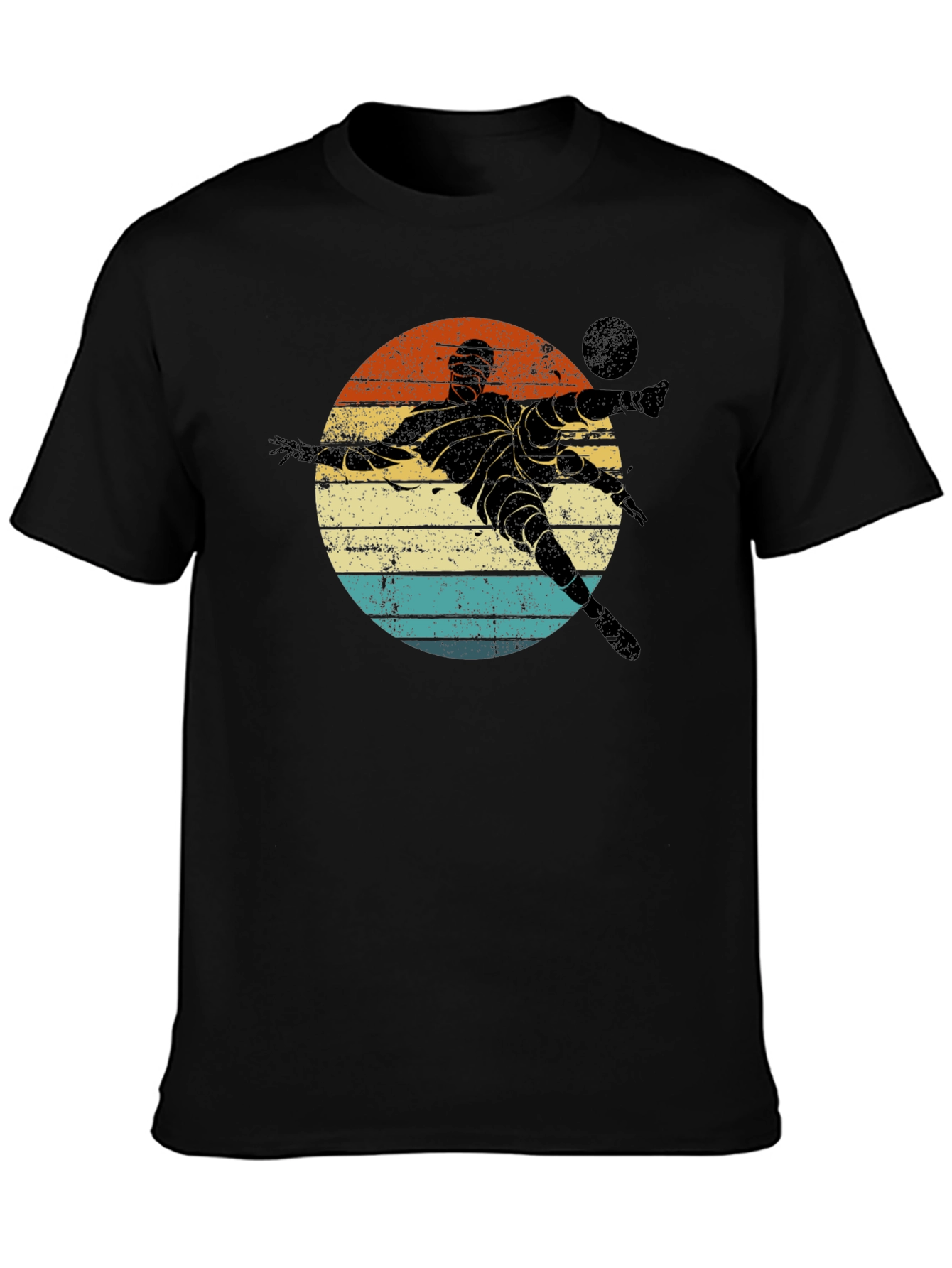 Retro Soccer Player Graphic T-Shirt