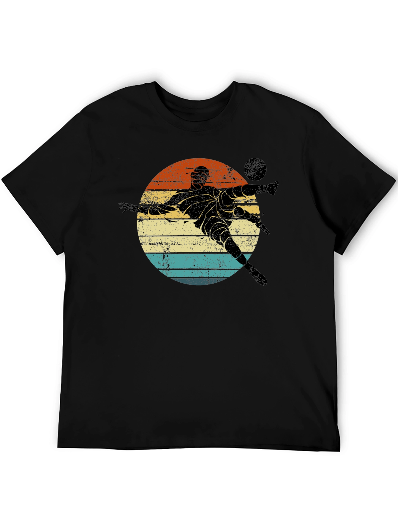 Retro Soccer Player Graphic T-Shirt