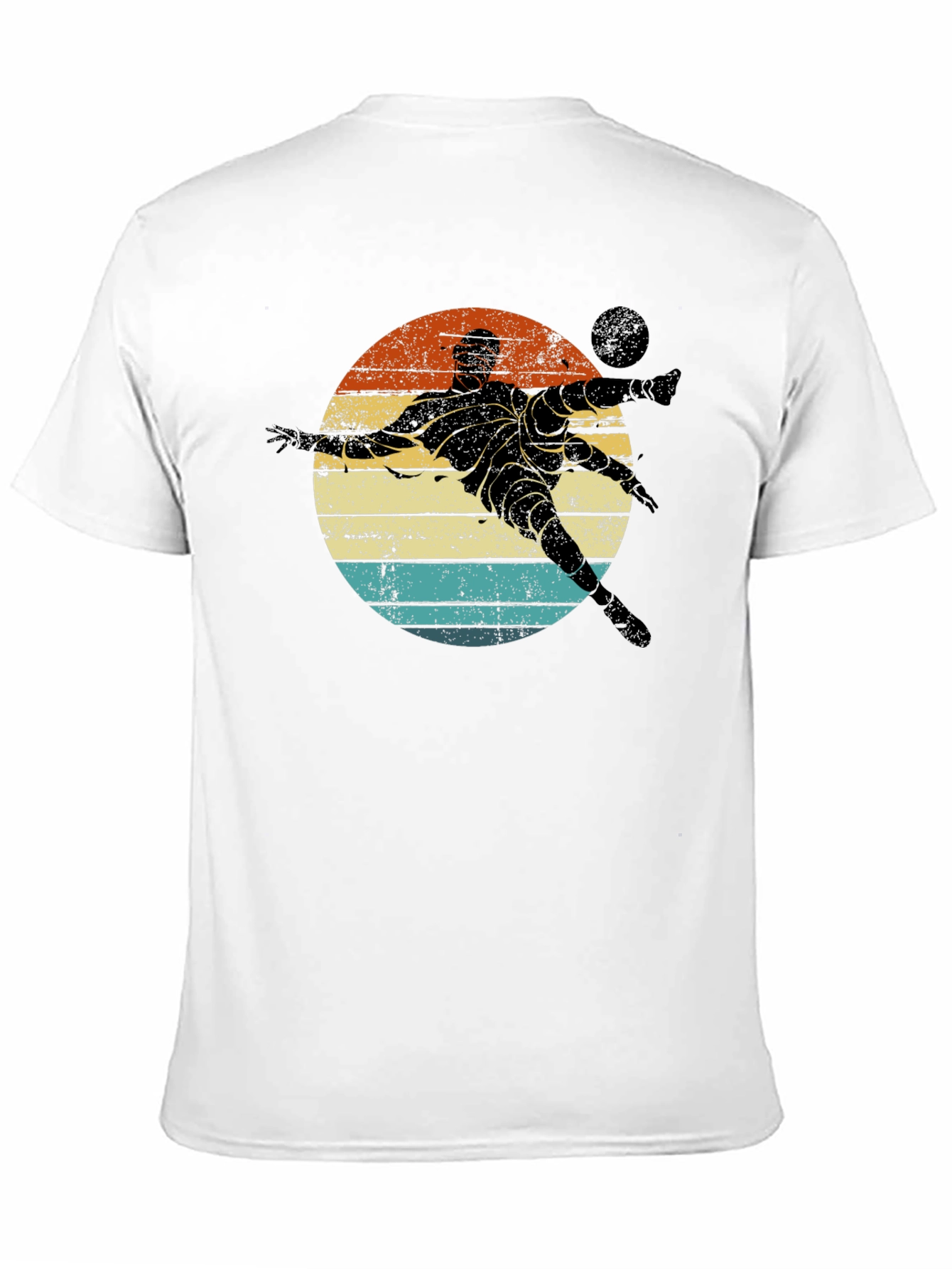 Retro Soccer Player Graphic T-Shirt