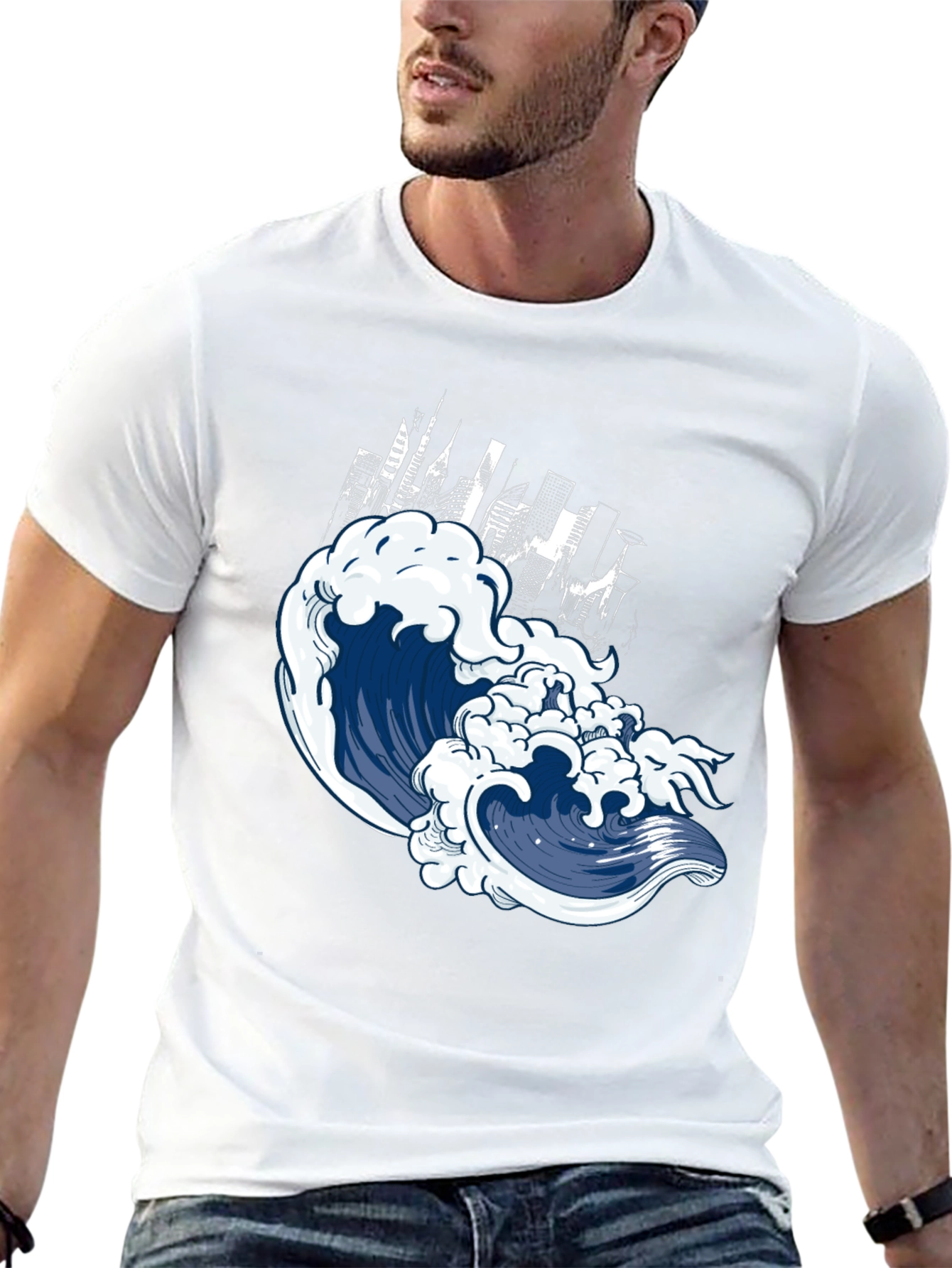 Wave City Graphic Tee - Urban Style