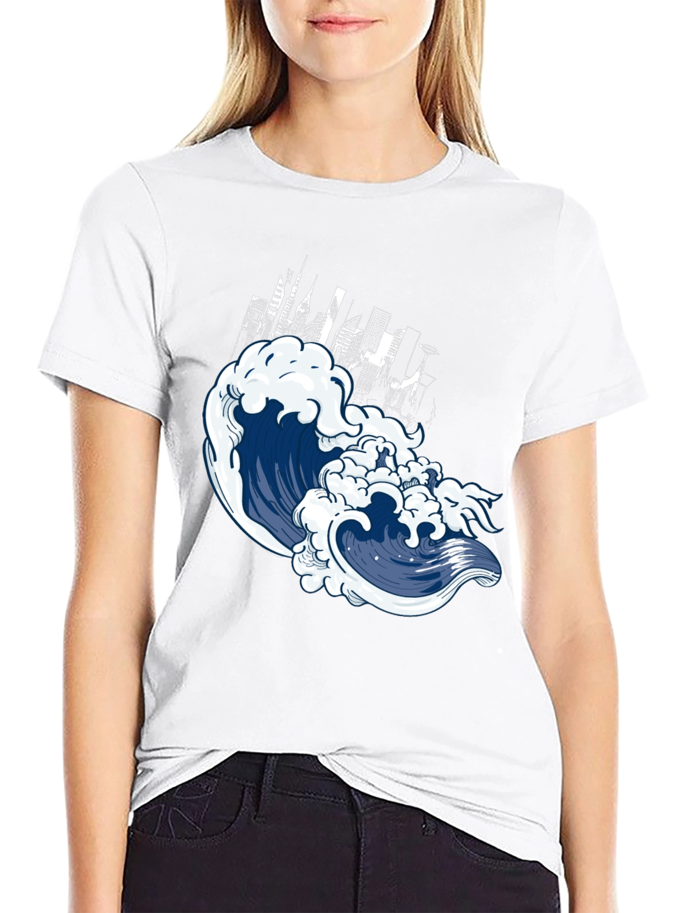 Wave City Graphic Tee - Urban Style