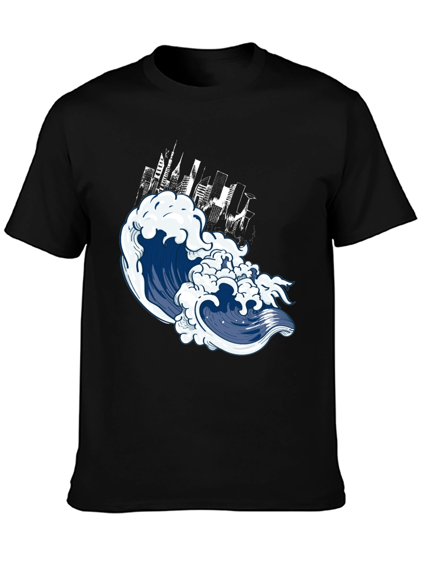 Wave City Graphic Tee - Urban Style