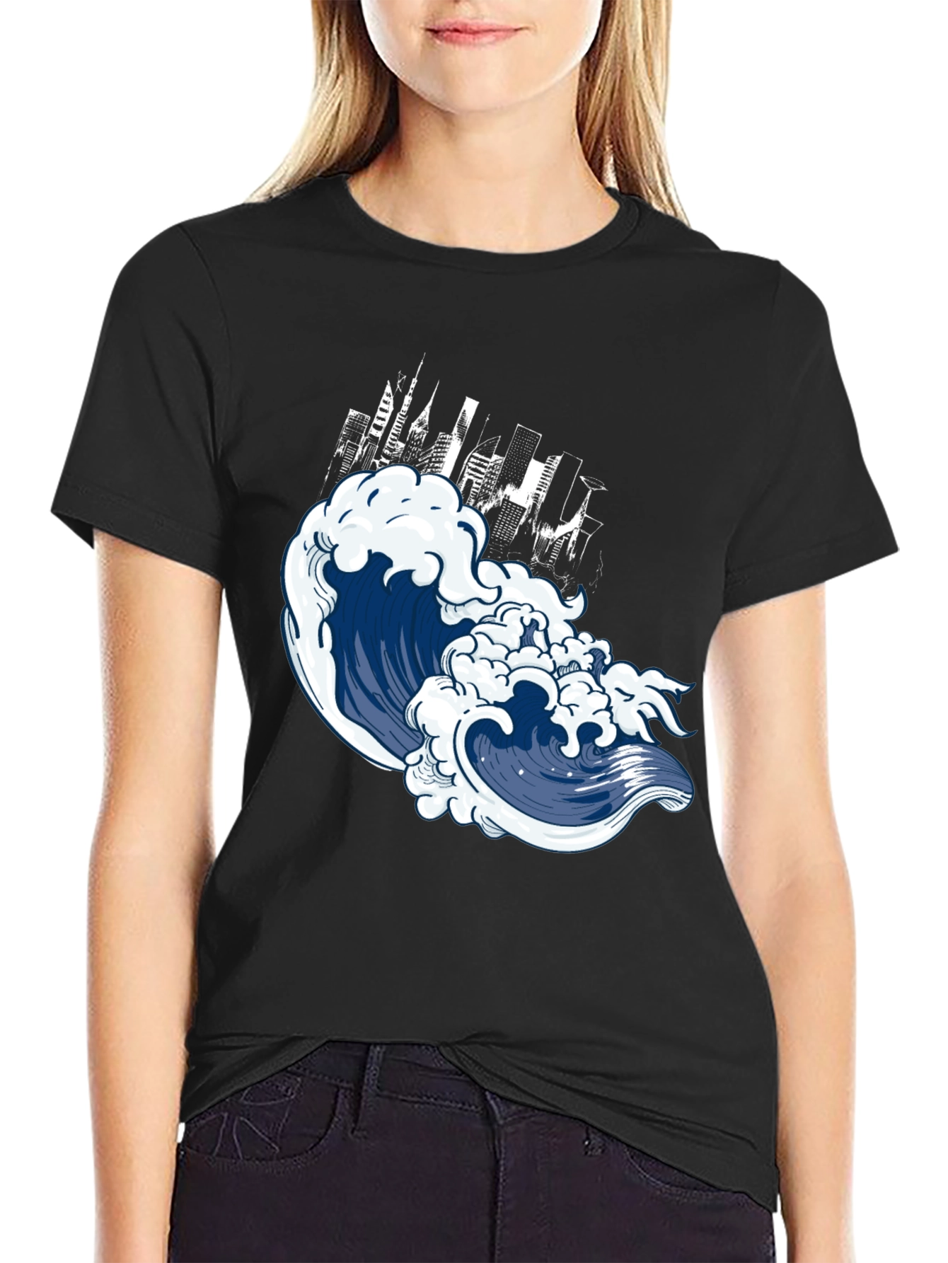 Wave City Graphic Tee - Urban Style
