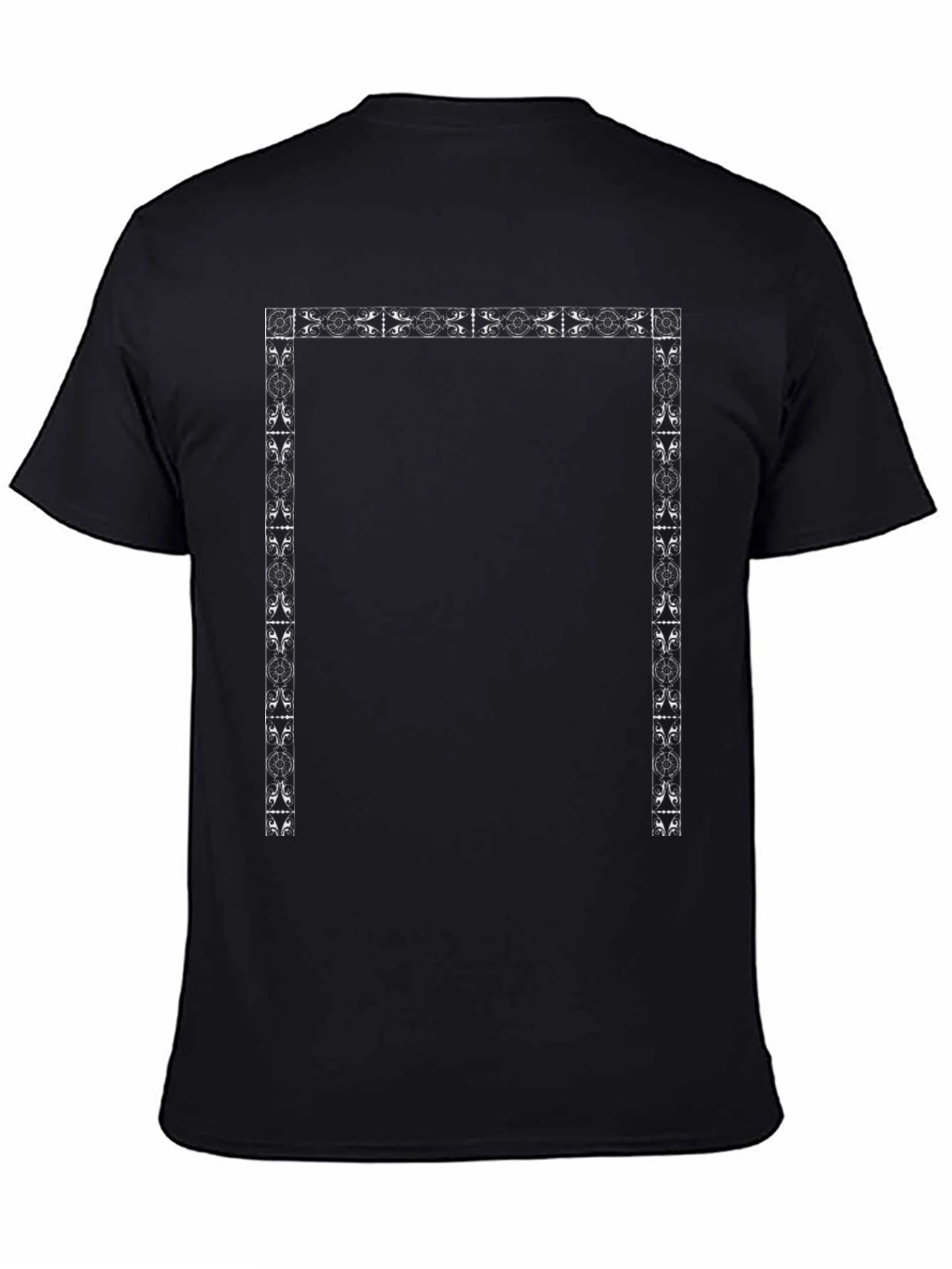 Framed Graphic Print Black T-Shirt