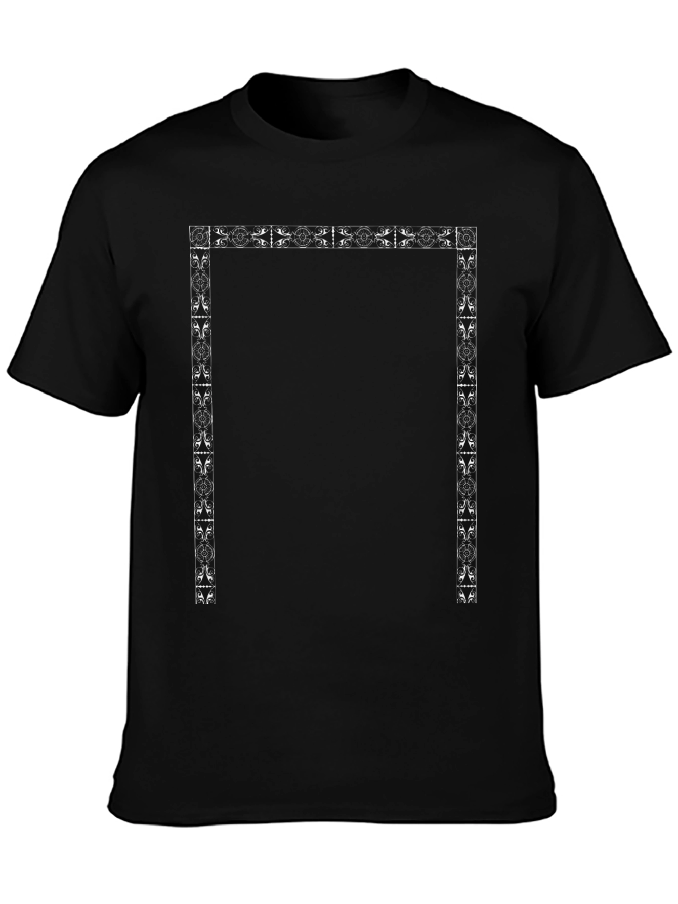 Framed Graphic Print Black T-Shirt