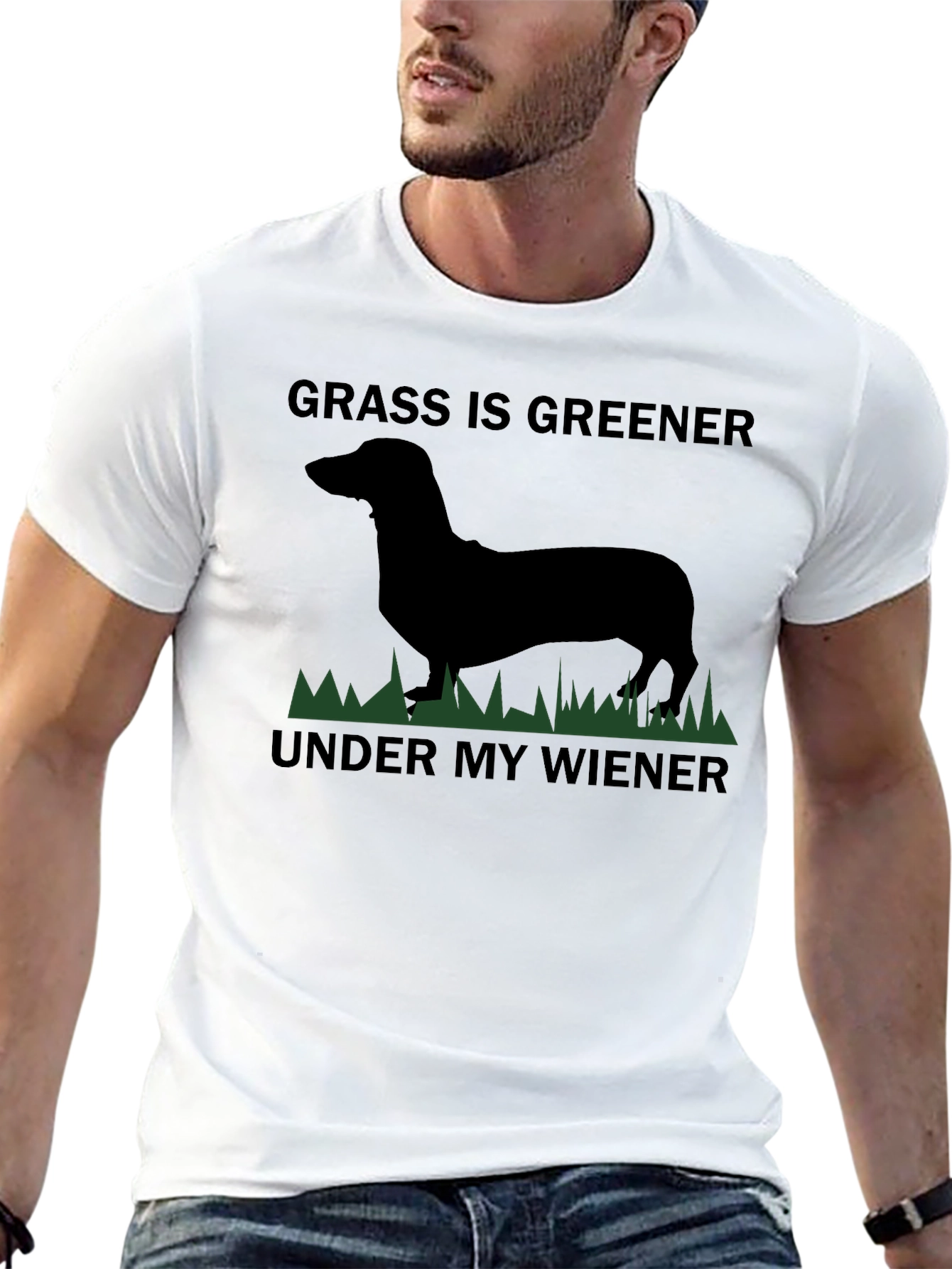 Grass Is Greener Dachshund T-Shirt