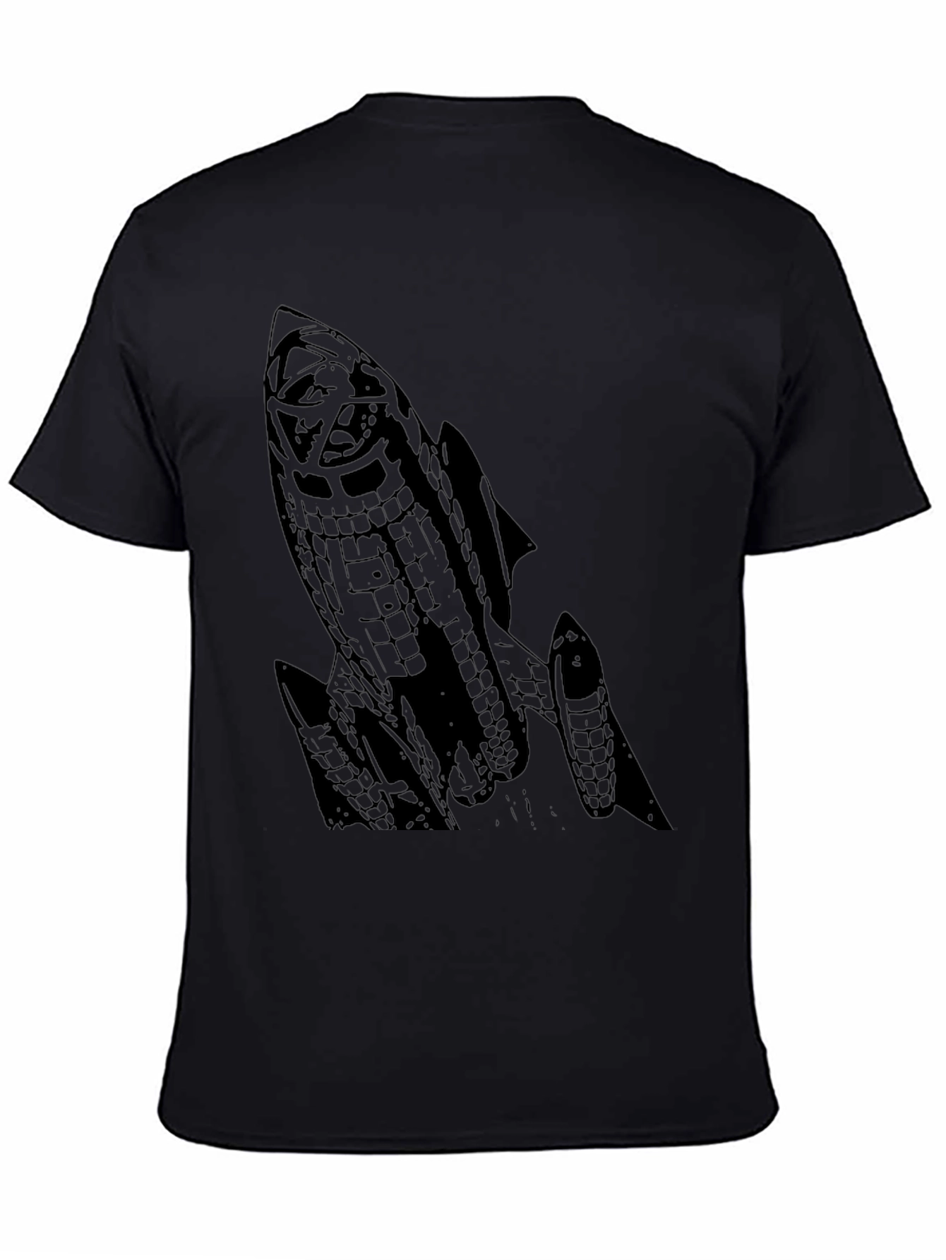 Rocket Graphic Black T-Shirt