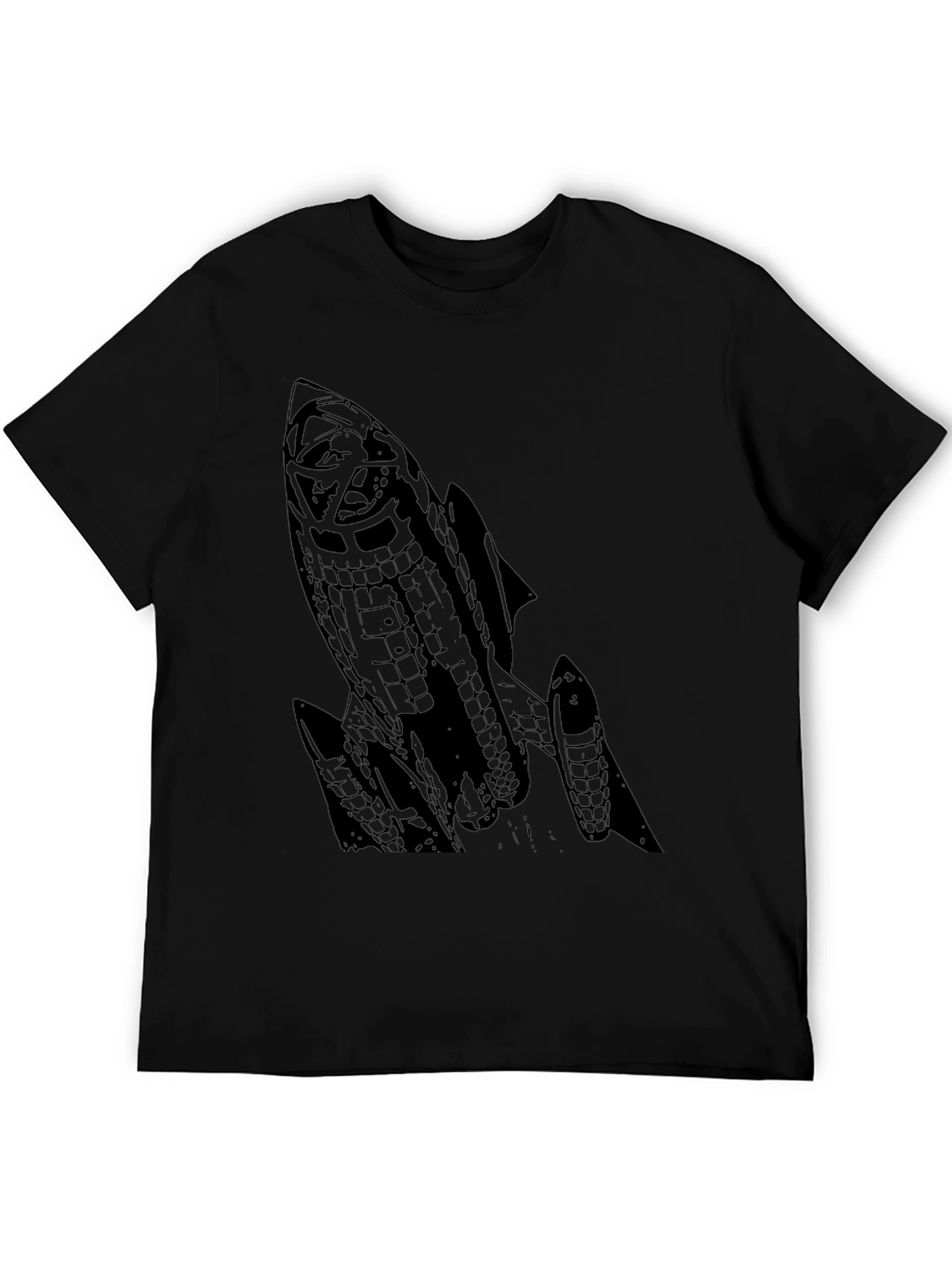 Rocket Graphic Black T-Shirt