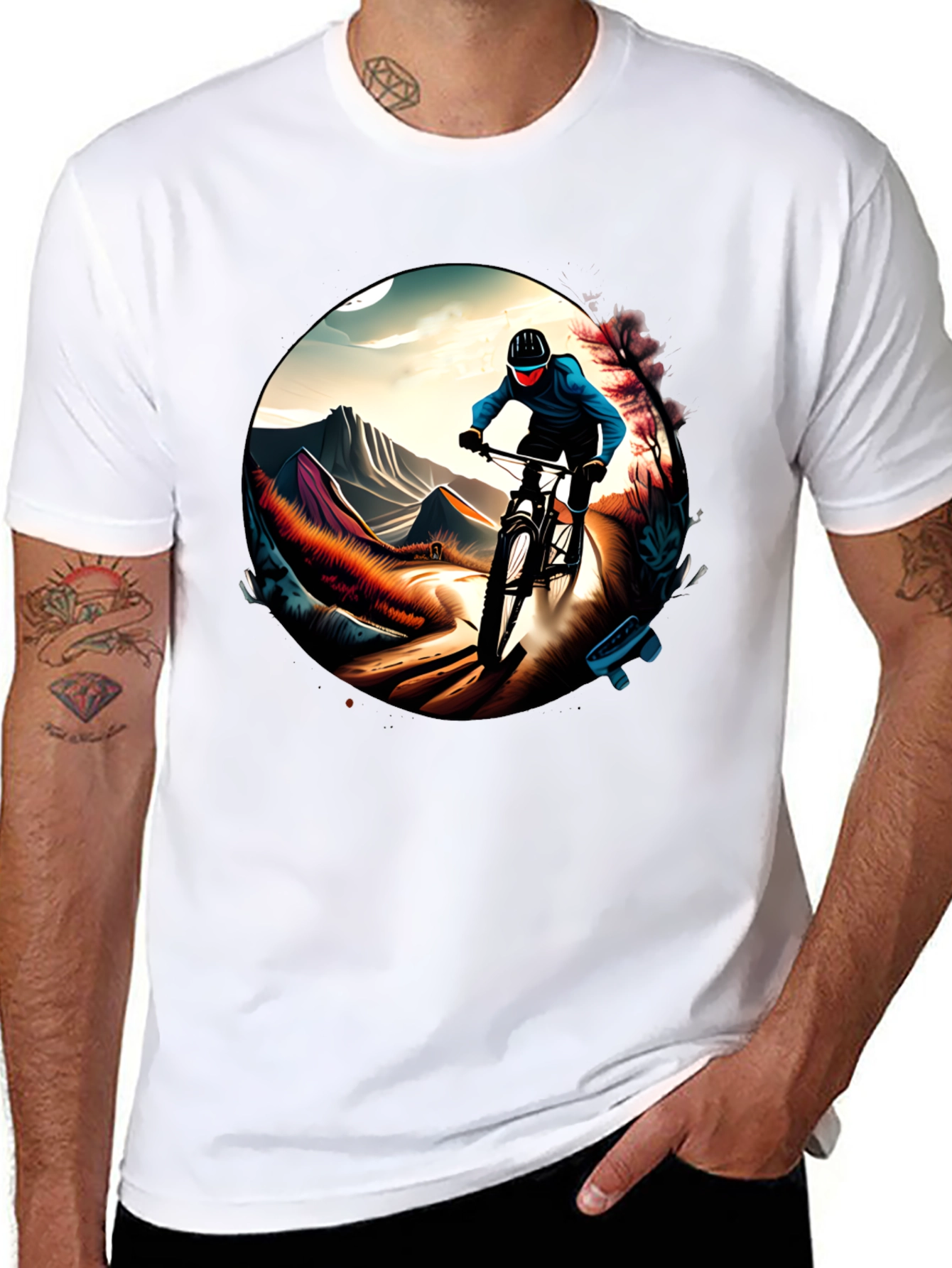 Mountain Biking Graphic Tee - Ride in Style
