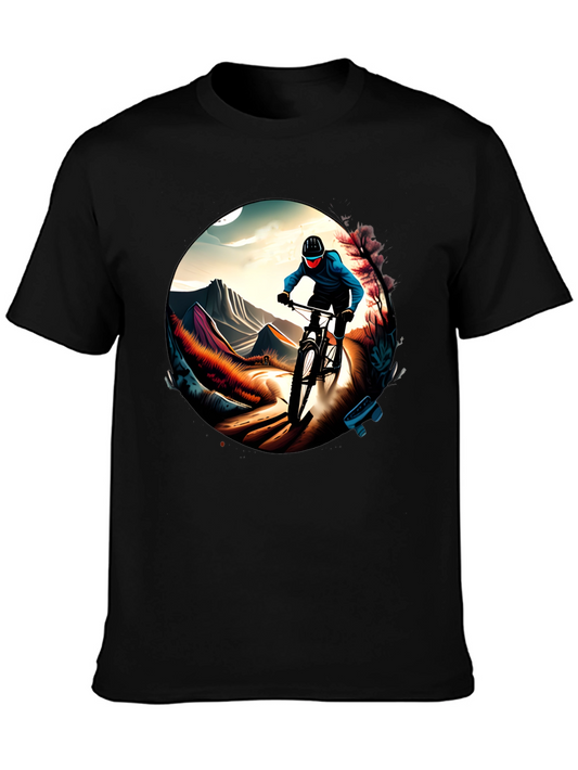 Mountain Biking Graphic Tee - Ride in Style