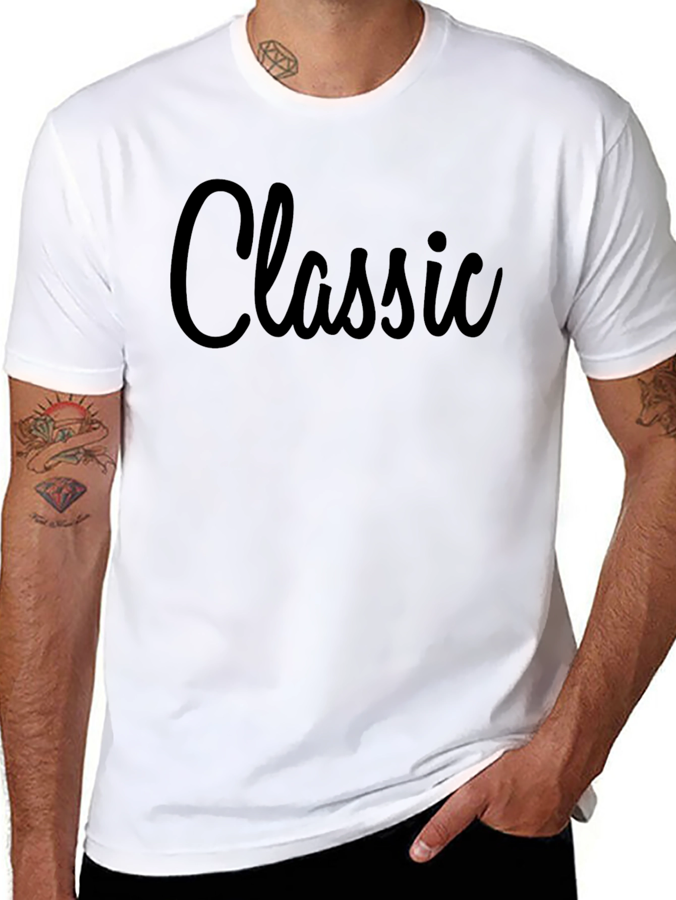 Classic Style Black T-Shirt