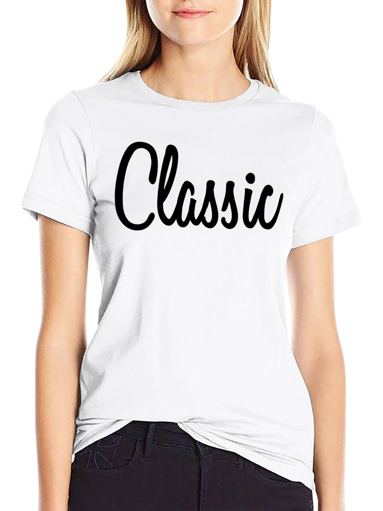 Classic Style Black T-Shirt