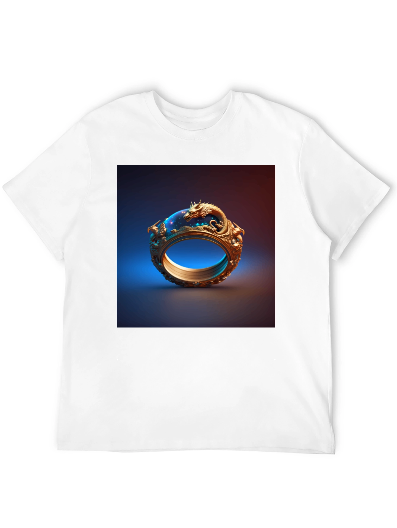 Dragon Ring Graphic Tee - Unique Design