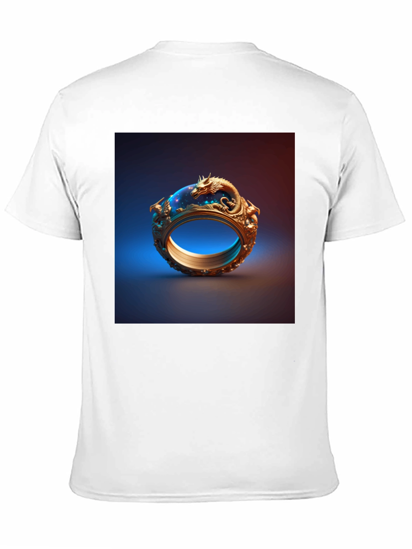 Dragon Ring Graphic Tee - Unique Design