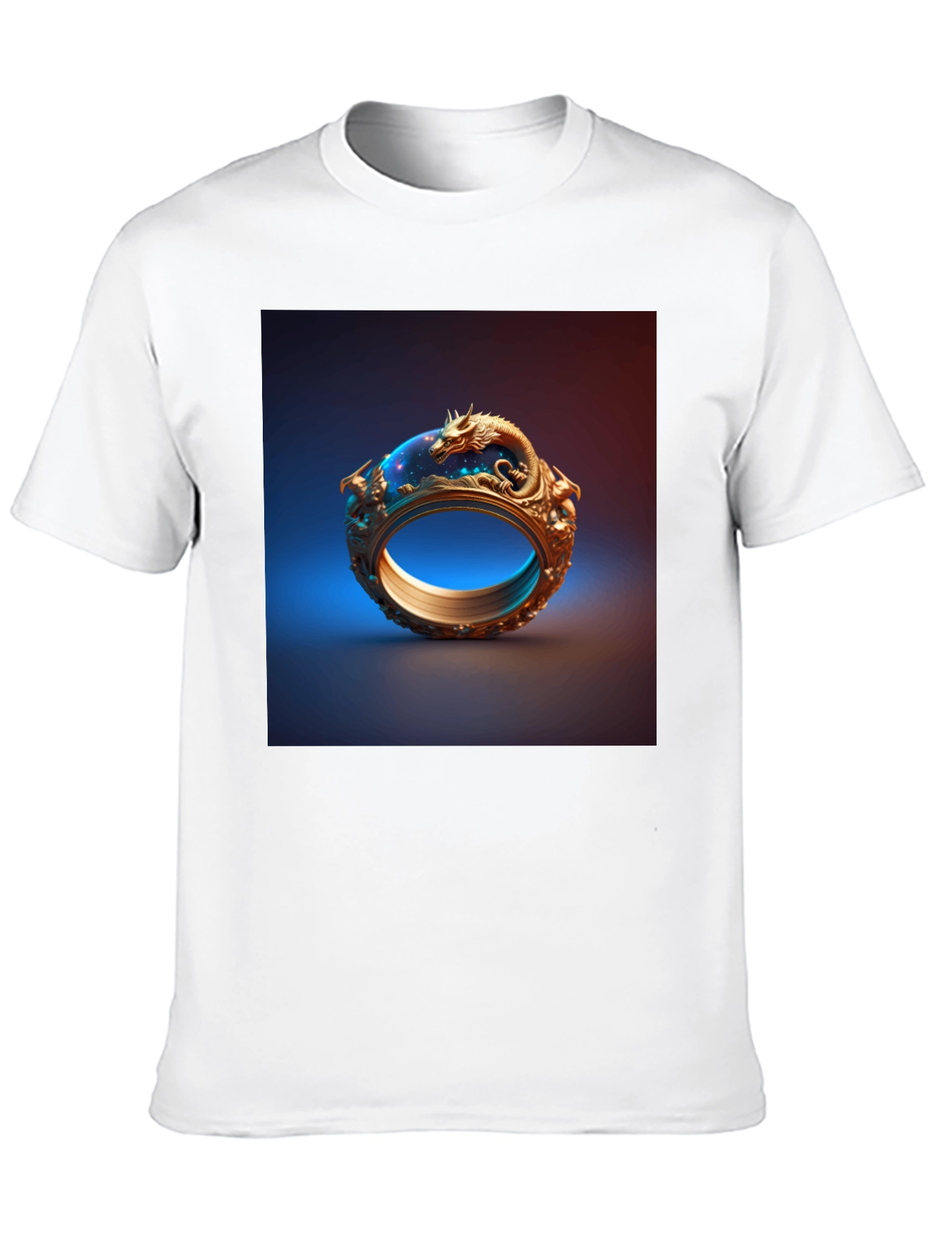 Dragon Ring Graphic Tee - Unique Design