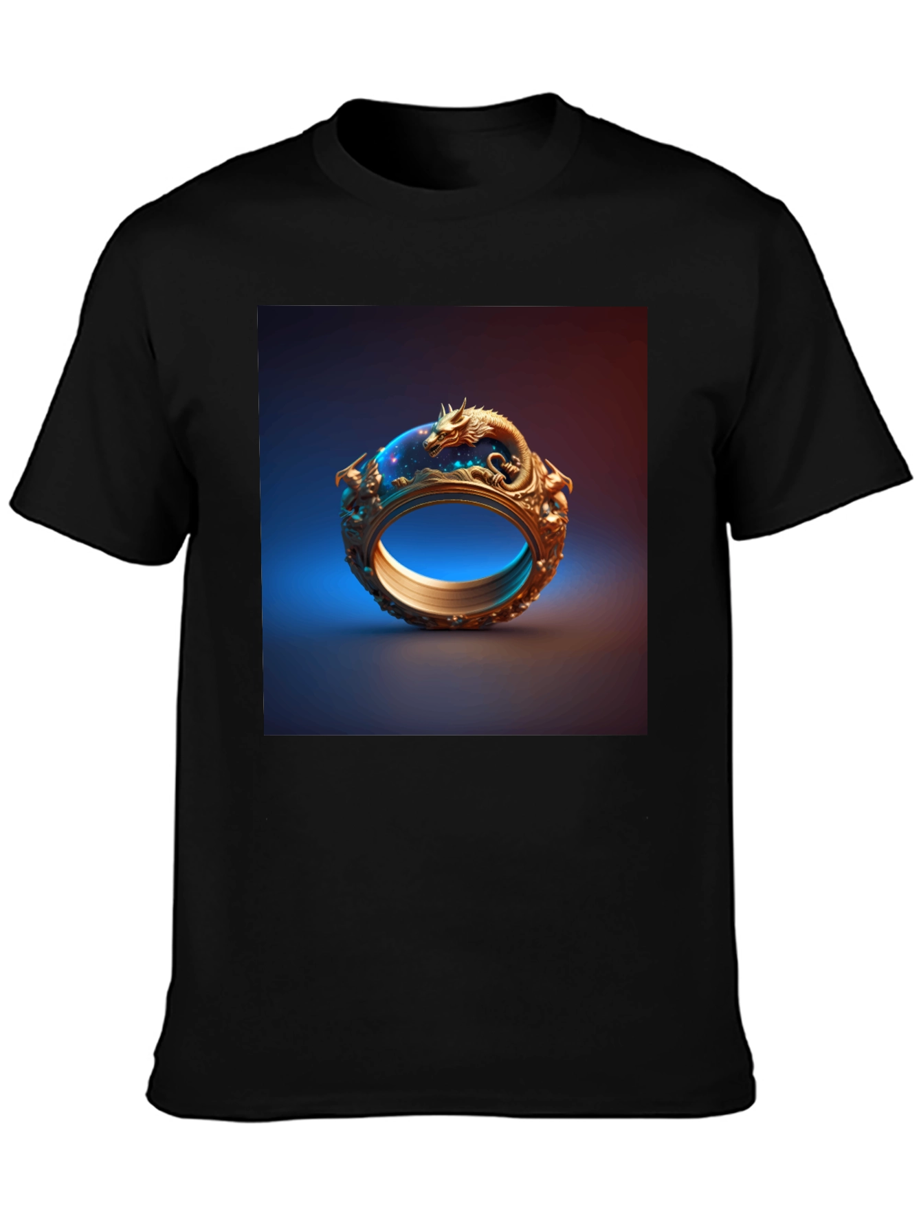 Dragon Ring Graphic Tee - Unique Design