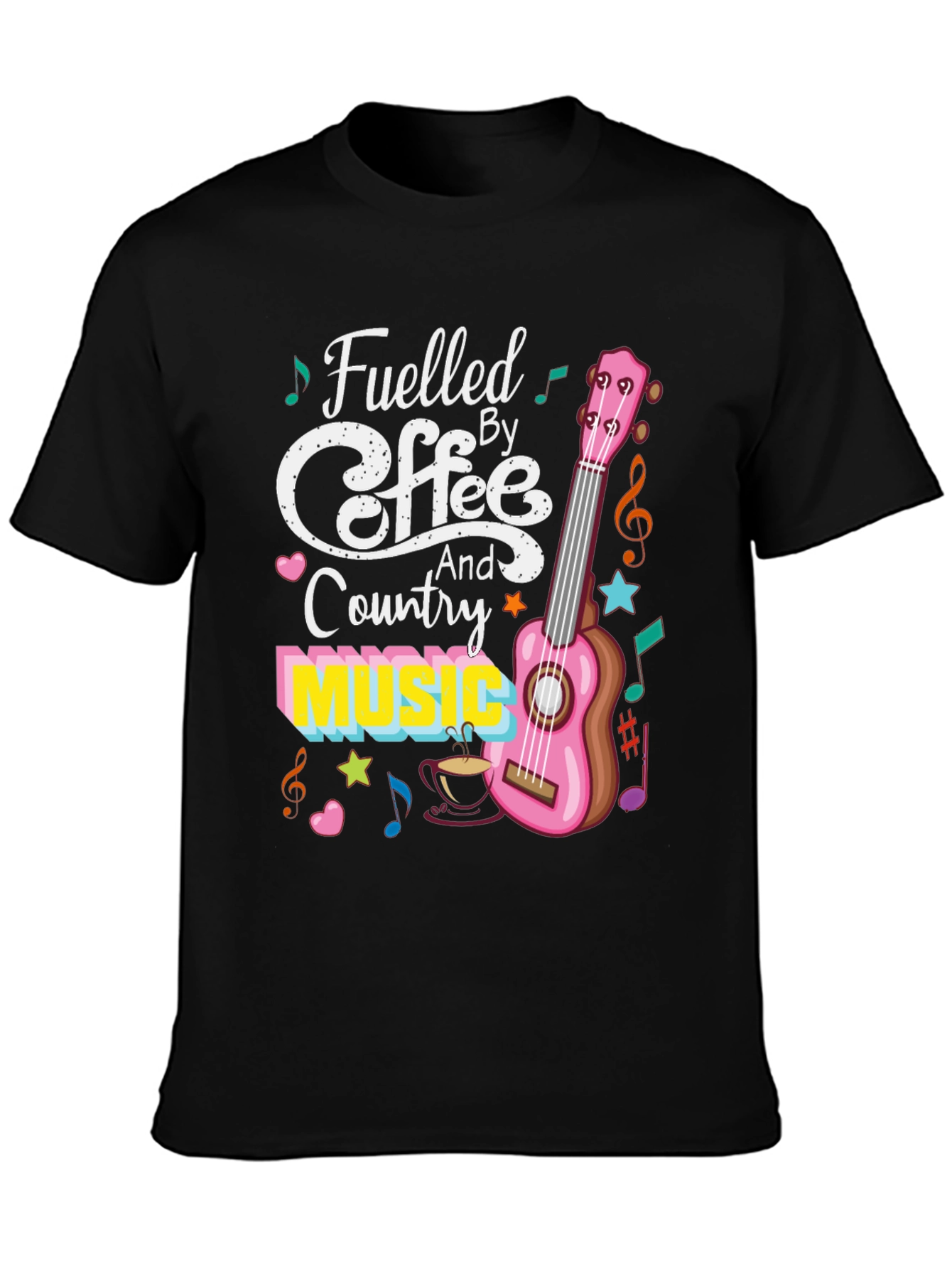 Fueled by Coffee and Country Music Graphic Tee
