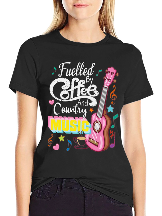 Fueled by Coffee and Country Music Graphic Tee