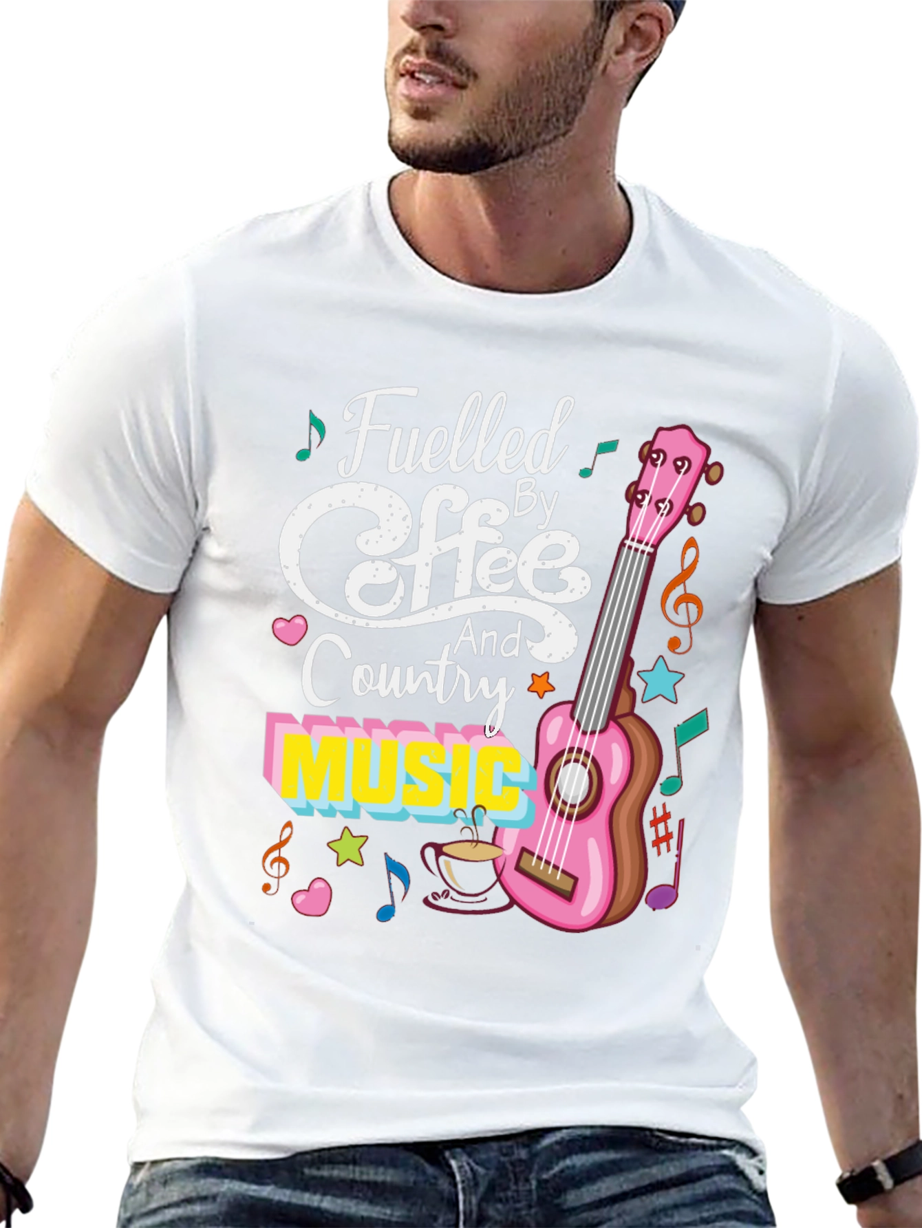 Fueled by Coffee and Country Music Graphic Tee