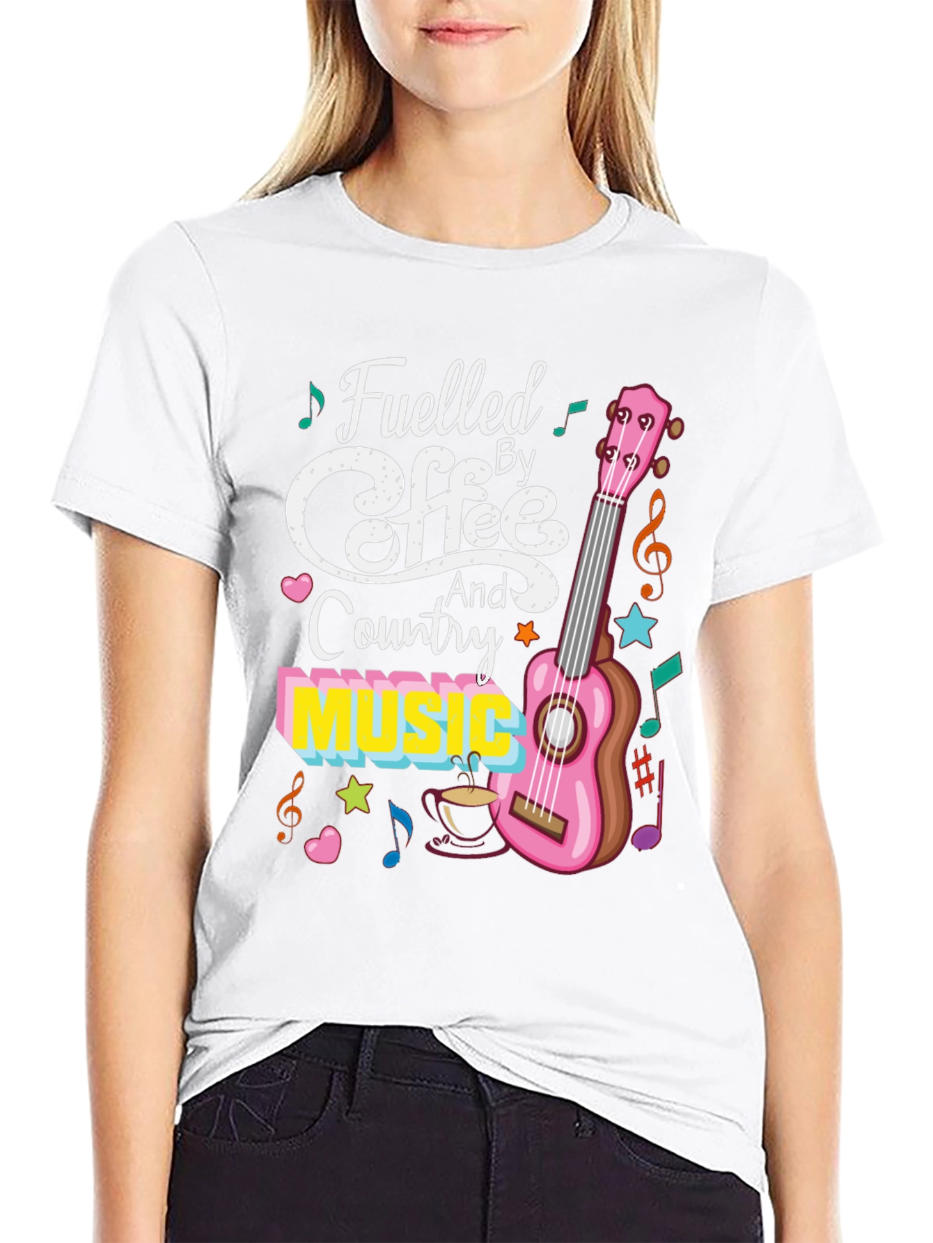 Fueled by Coffee and Country Music Graphic Tee