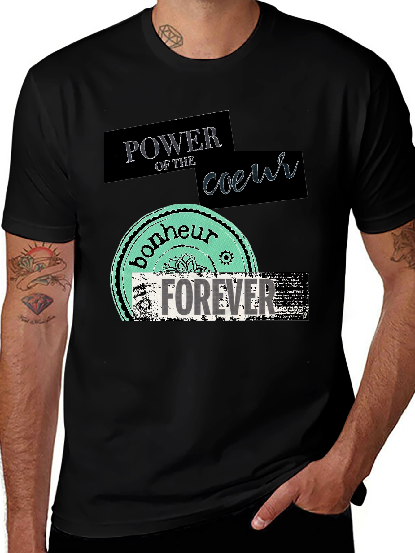 Power of Coeur Graphic T-Shirt