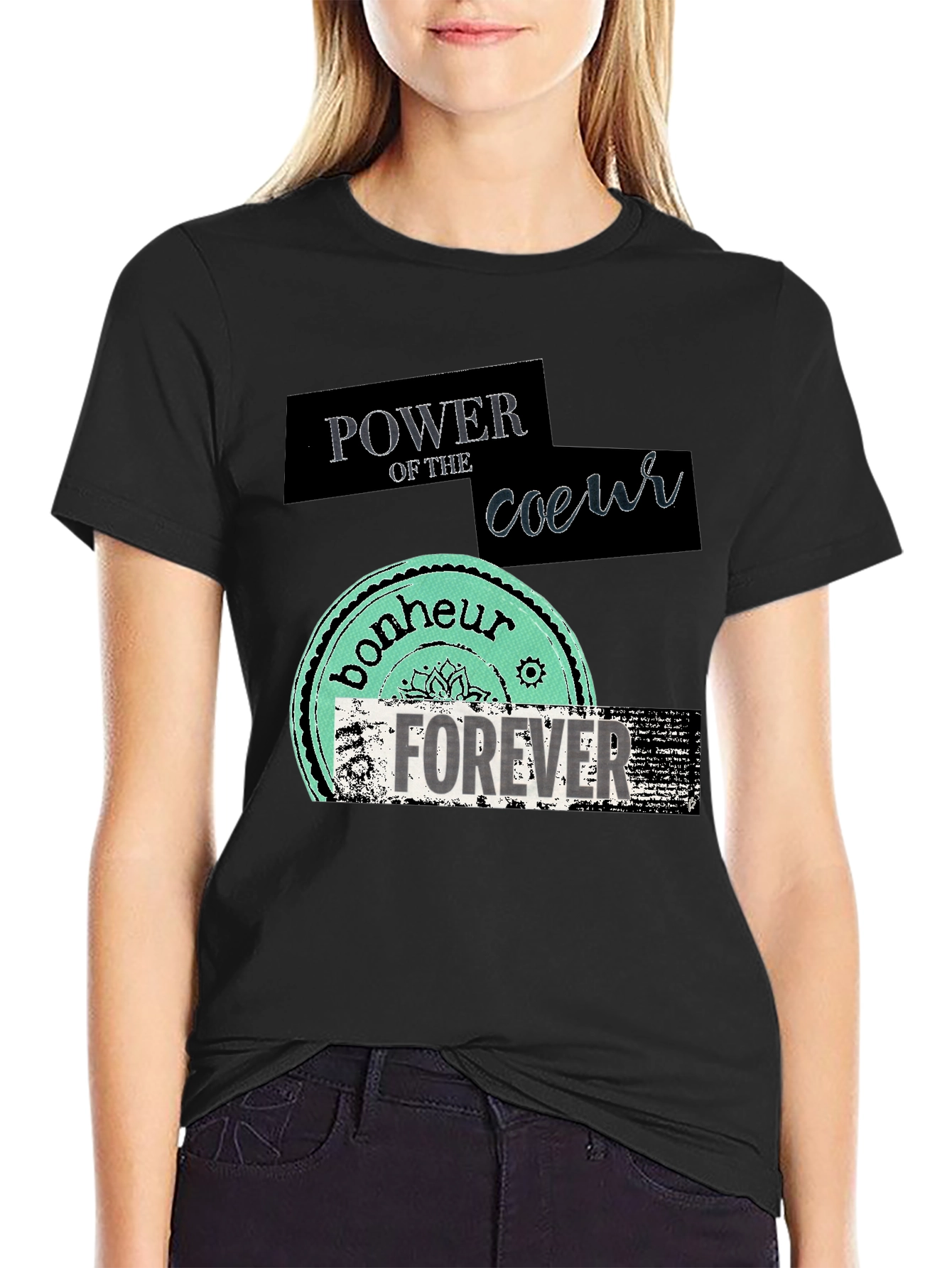 Power of Coeur Graphic T-Shirt