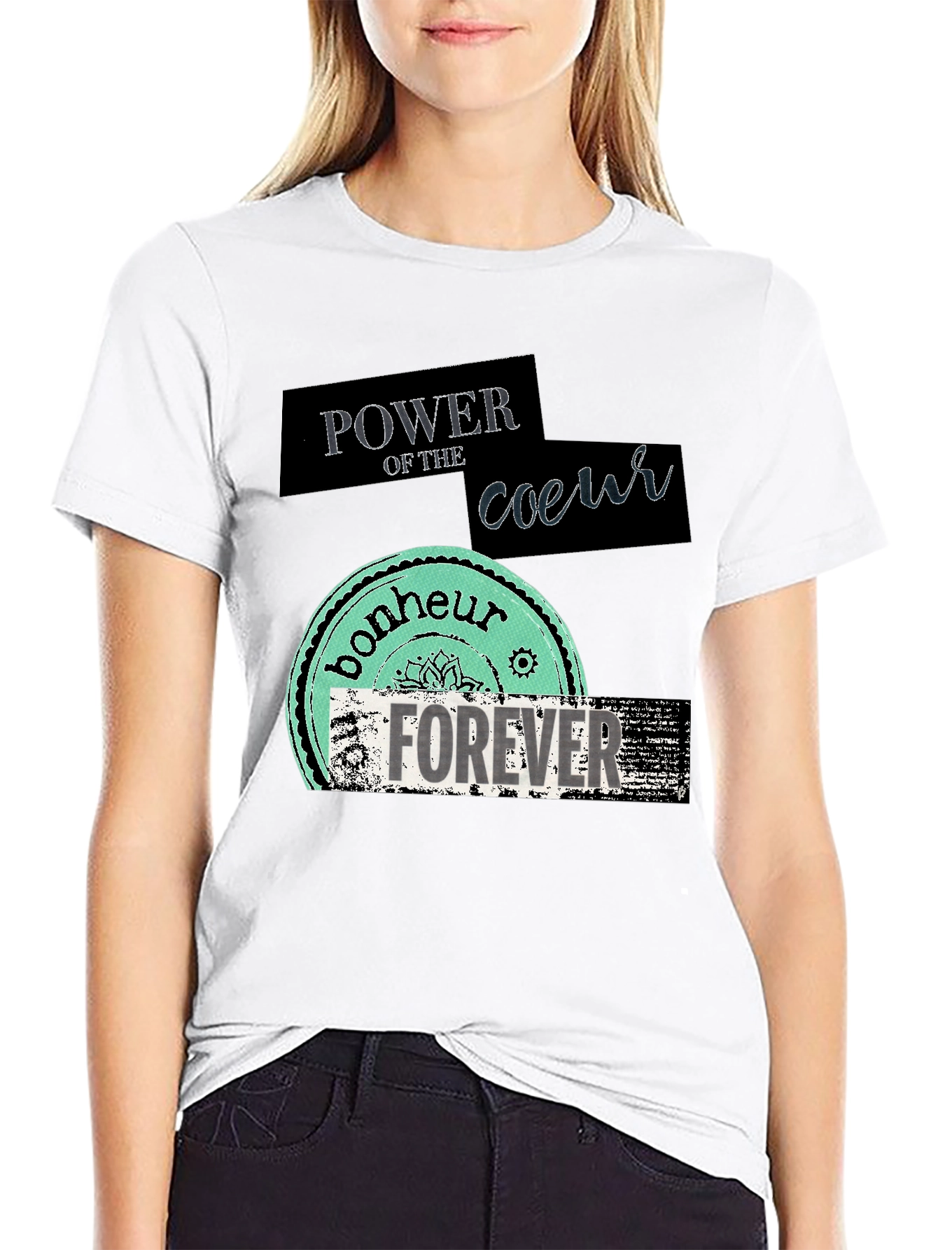 Power of Coeur Graphic T-Shirt