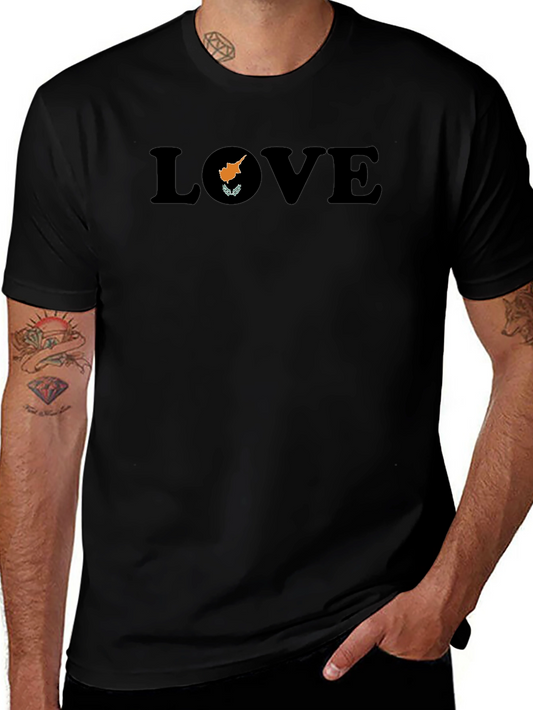 Love Cyprus T-Shirt - Black Graphic Tee