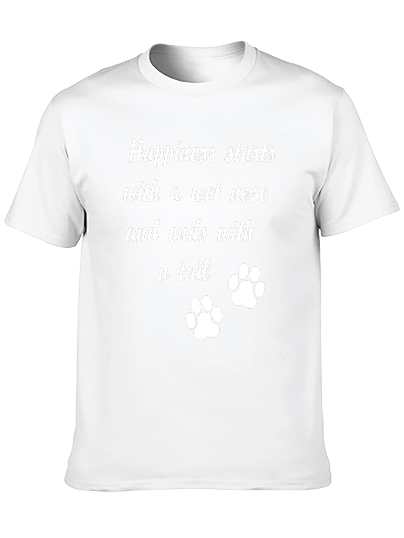 Wet Nose Tail Black Graphic T-Shirt