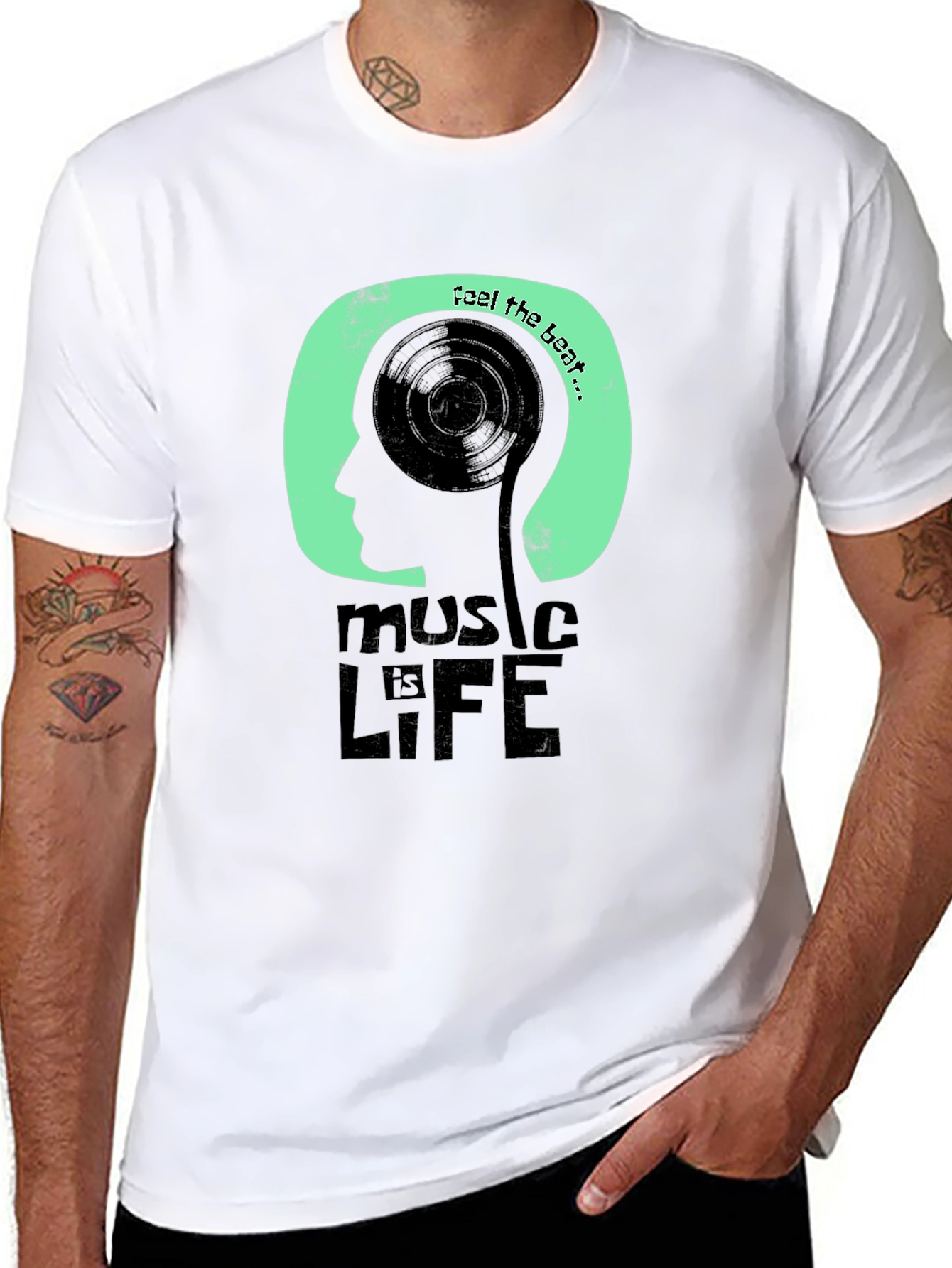 Music is Life Graphic T-Shirt