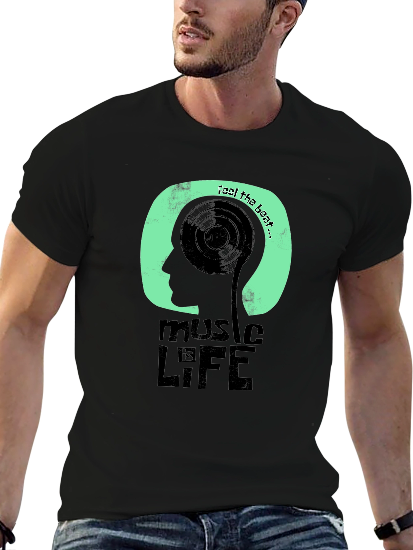Music is Life Graphic T-Shirt
