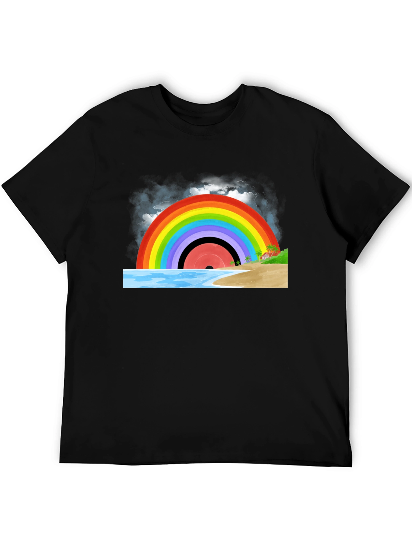 Rainbow Record Beach T-Shirt