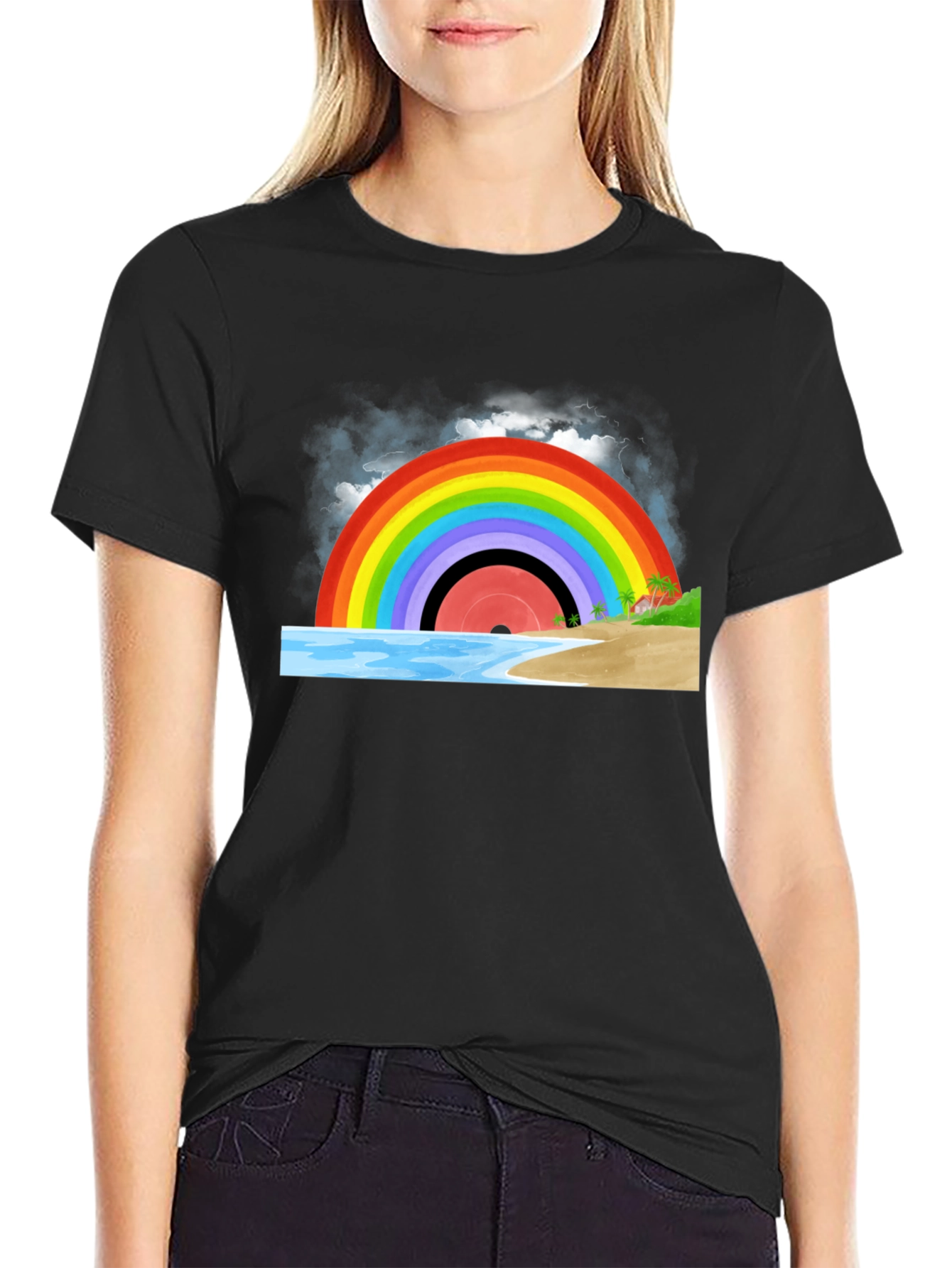 Rainbow Record Beach T-Shirt