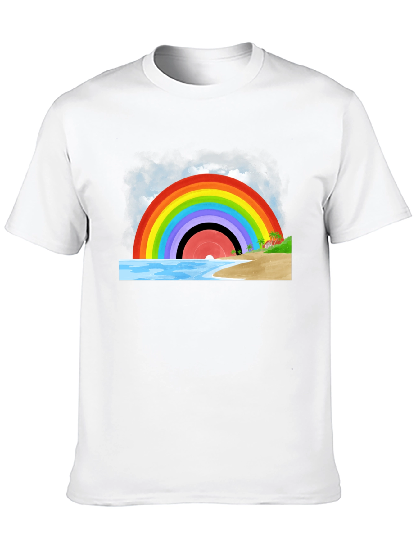 Rainbow Record Beach T-Shirt