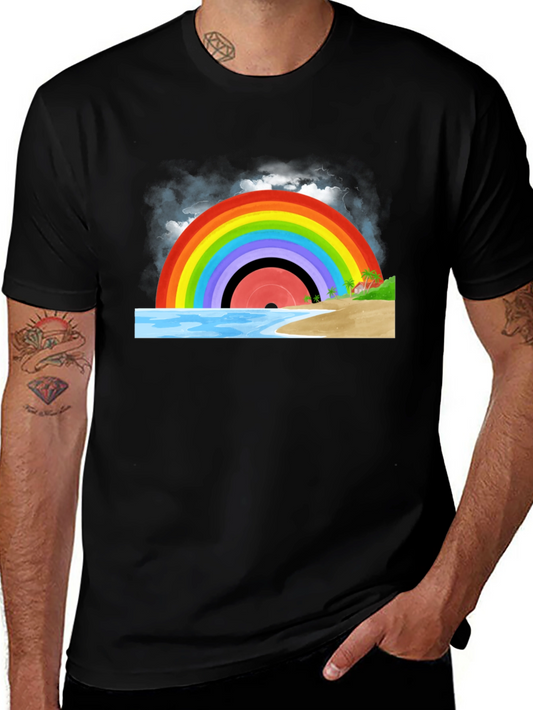 Rainbow Record Beach T-Shirt