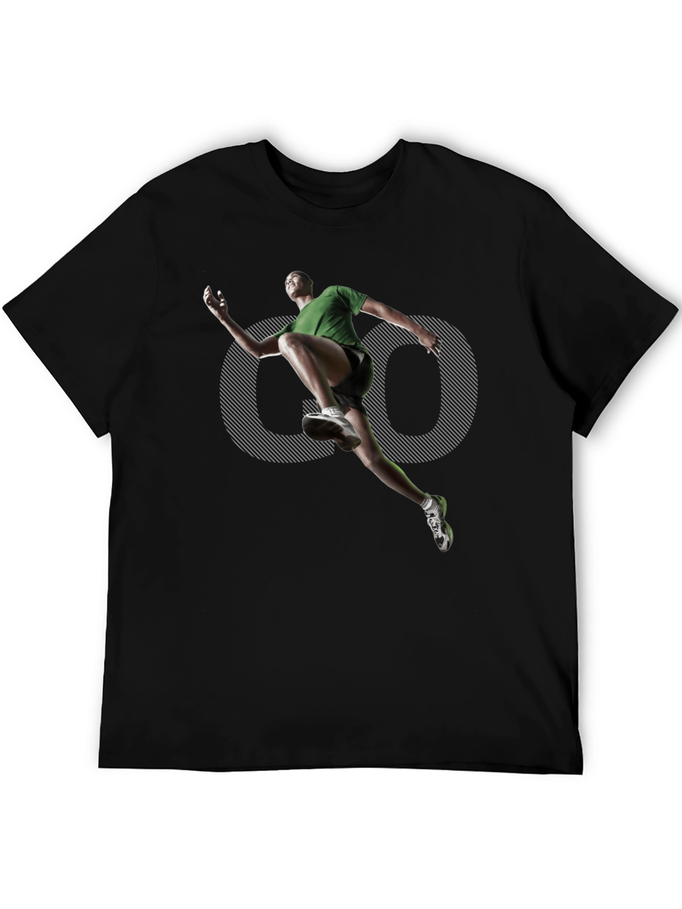 Mens Black Graphic Tee - Active Lifestyle