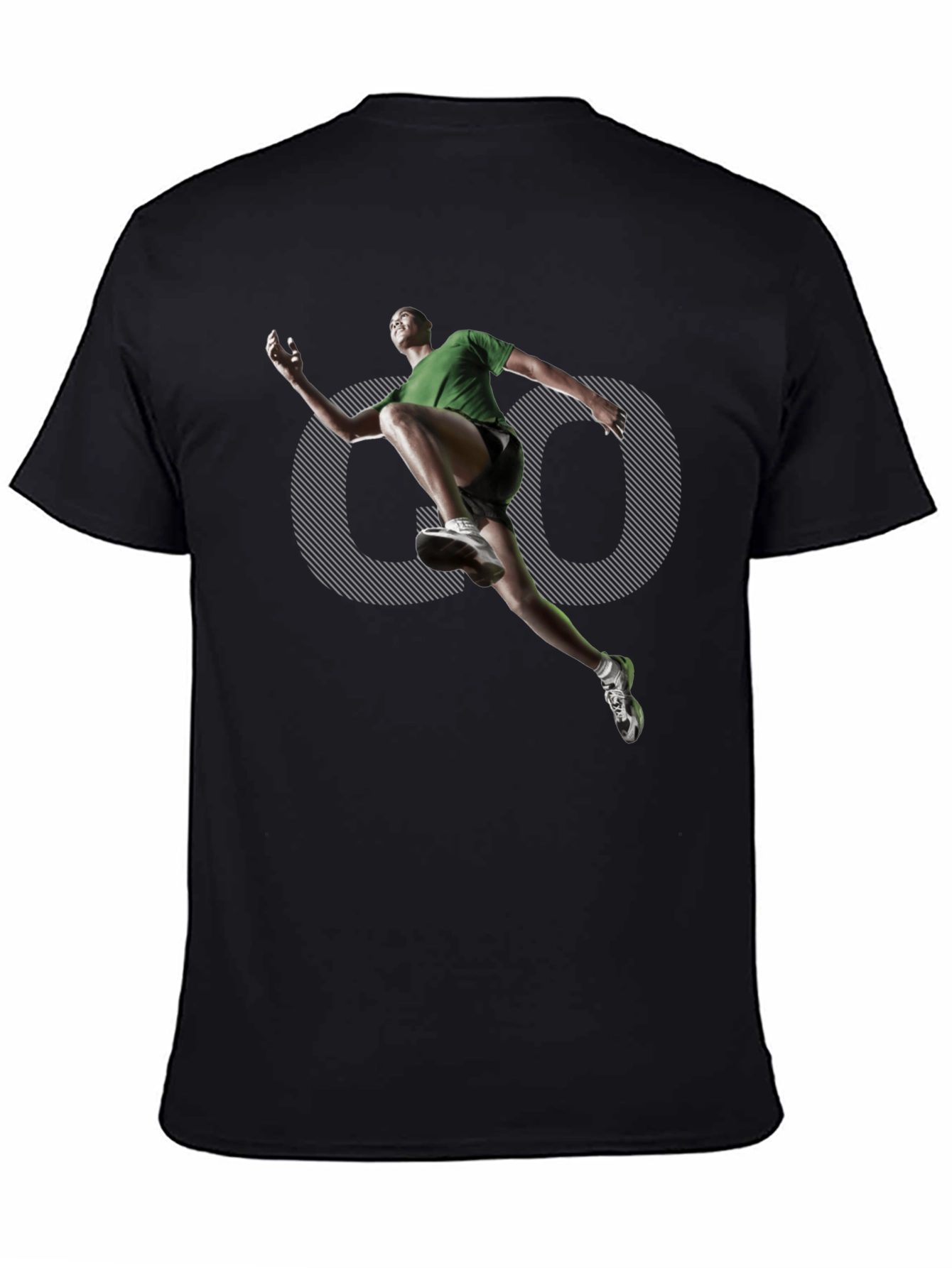Mens Black Graphic Tee - Active Lifestyle